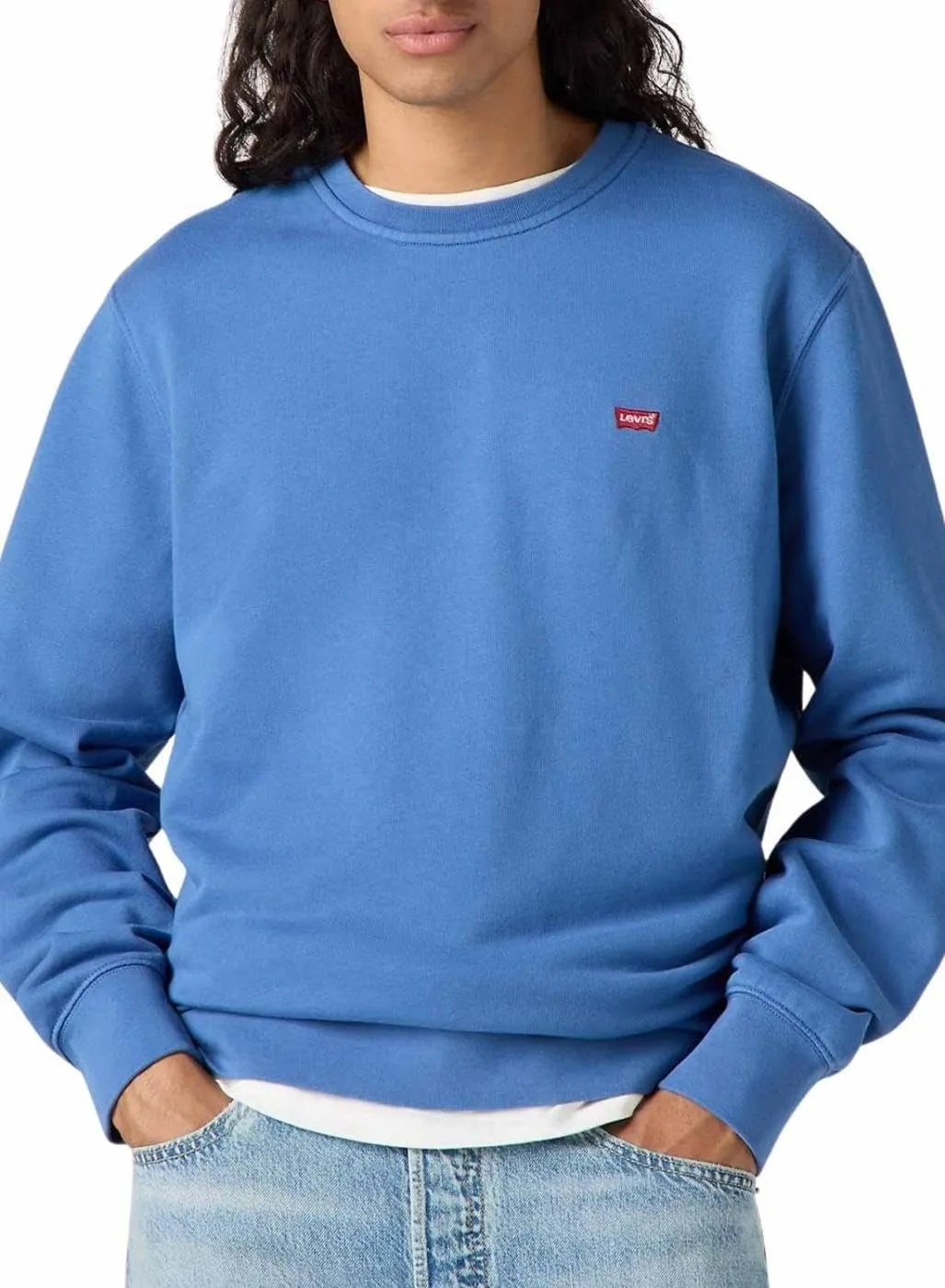 Levi's Crew Felpa Uomo - Dutch Blue - XS - immagine 4