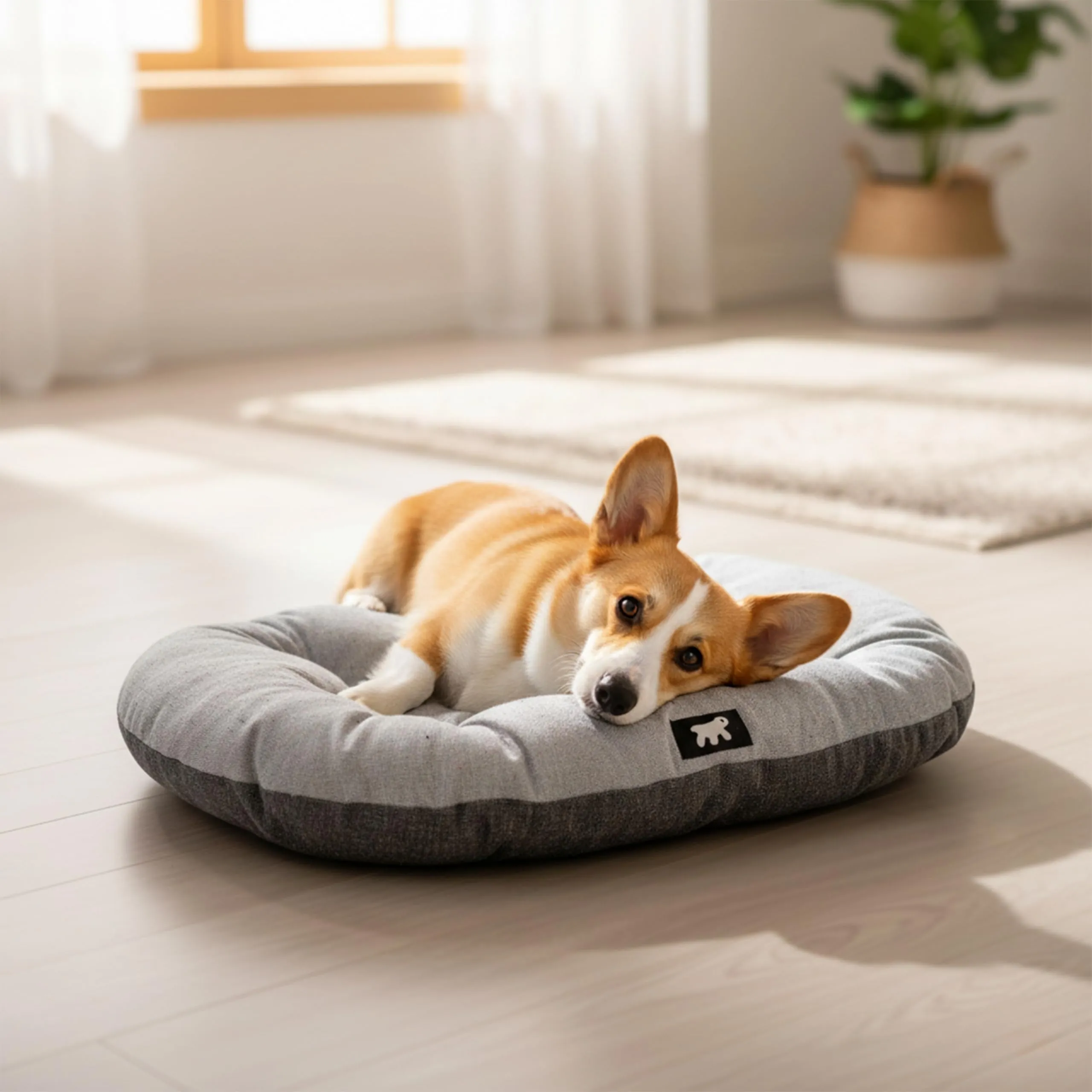 Ferplast Cuccia Cane Relax, Cuscino in Cotone Lavabile, 65 x 42 cm, Marrone - immagine 2