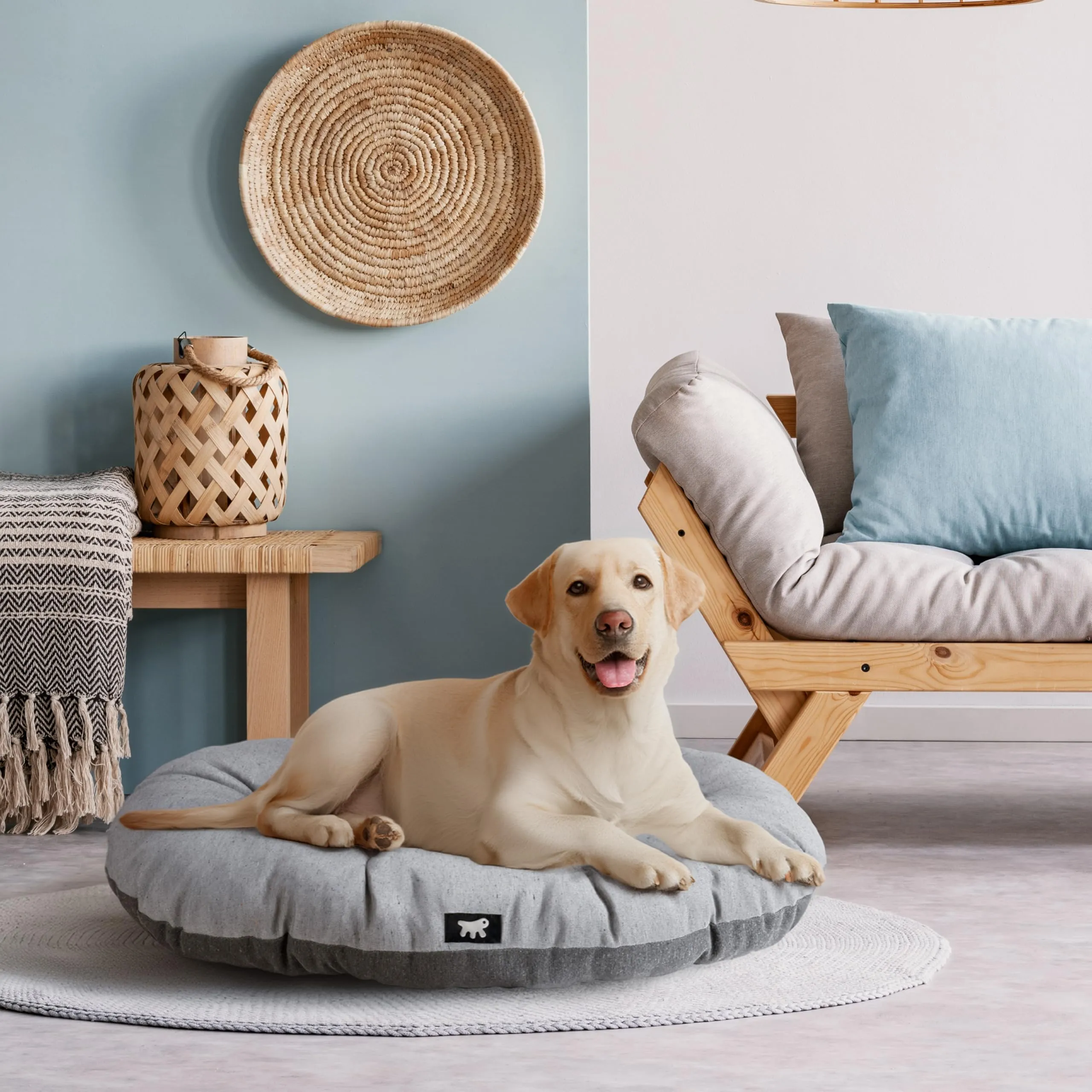 Ferplast Relax Cuscino per Cani e Gatti, Cotone Imbottito, 100 x 63 cm, Marrone - immagine 2