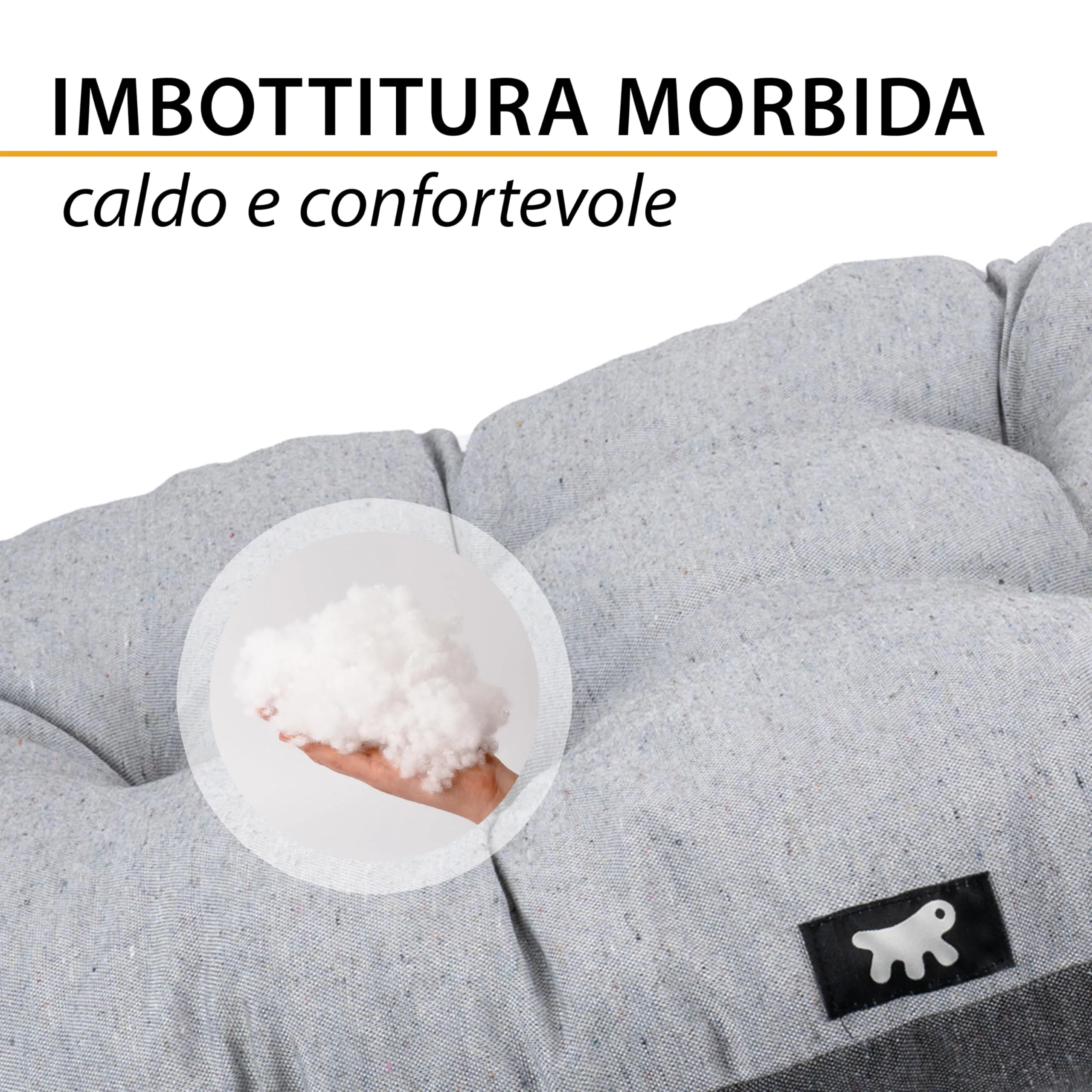 Ferplast Relax Cuscino per Cani e Gatti, Cotone Imbottito, 100 x 63 cm, Marrone - immagine 6