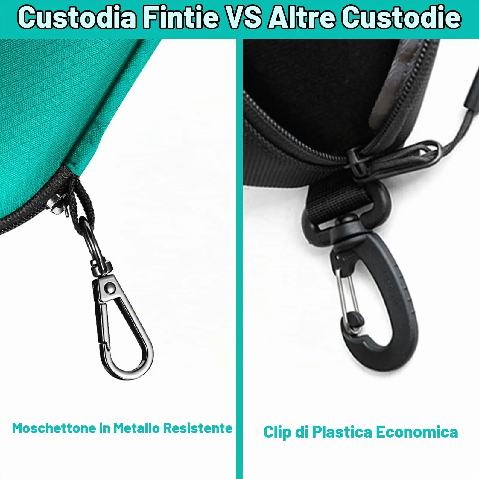 FINTIE Custodia Rigida per Occhiali da Sole e Vista, EVA, Verde - immagine 6