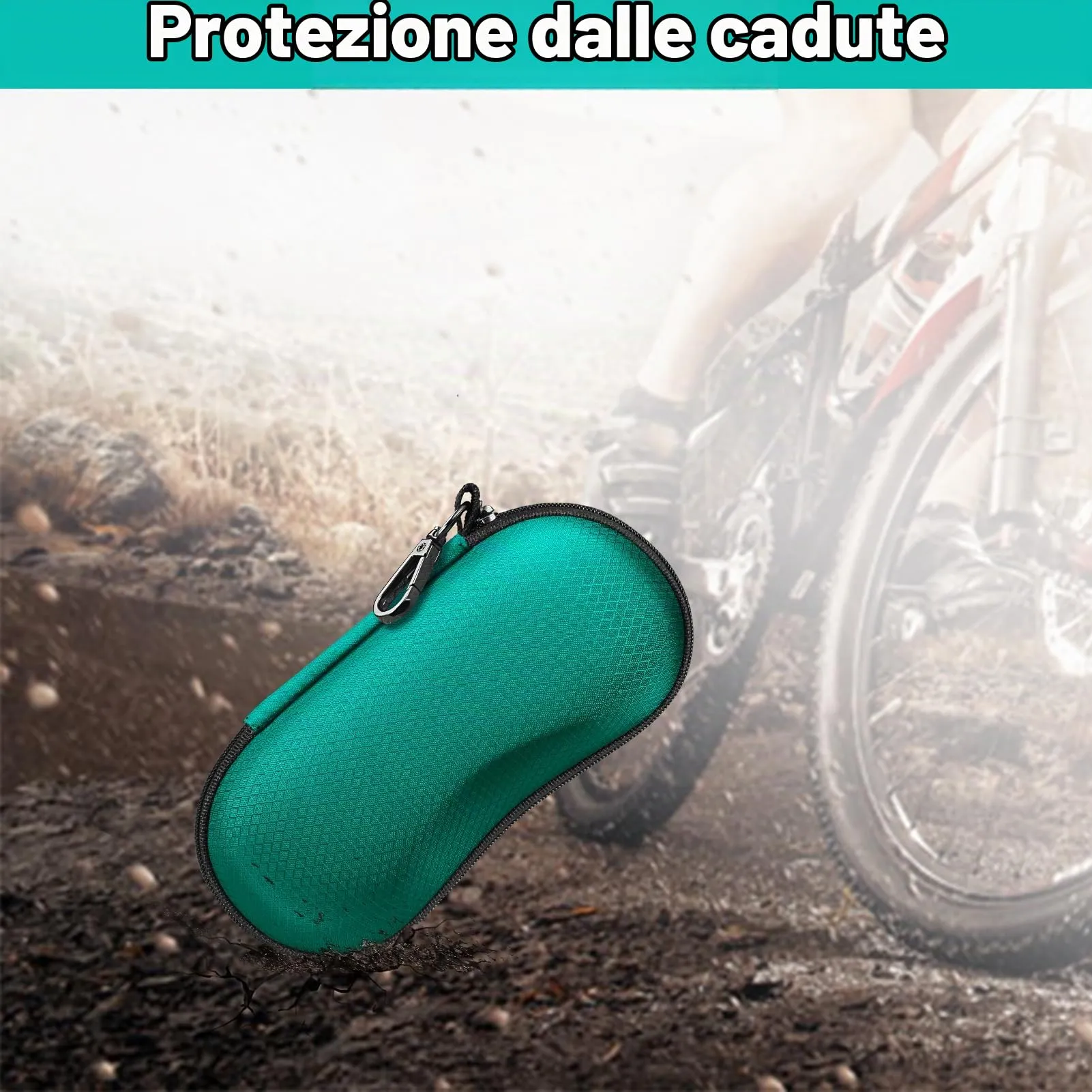 FINTIE Custodia Rigida per Occhiali da Sole e Vista, EVA, Verde - immagine 8