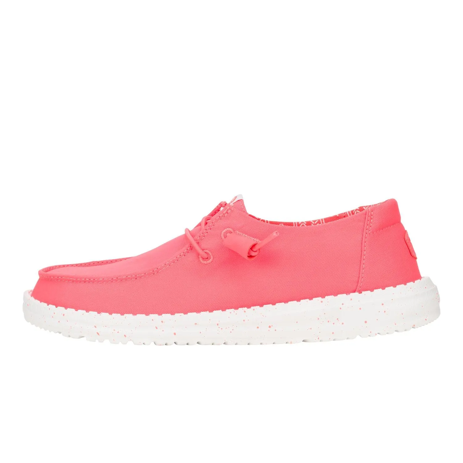 HEYDUDE Wendy Stretch Canvas Slip-On Sneakers, Fiery Coral, 38 - immagine 1