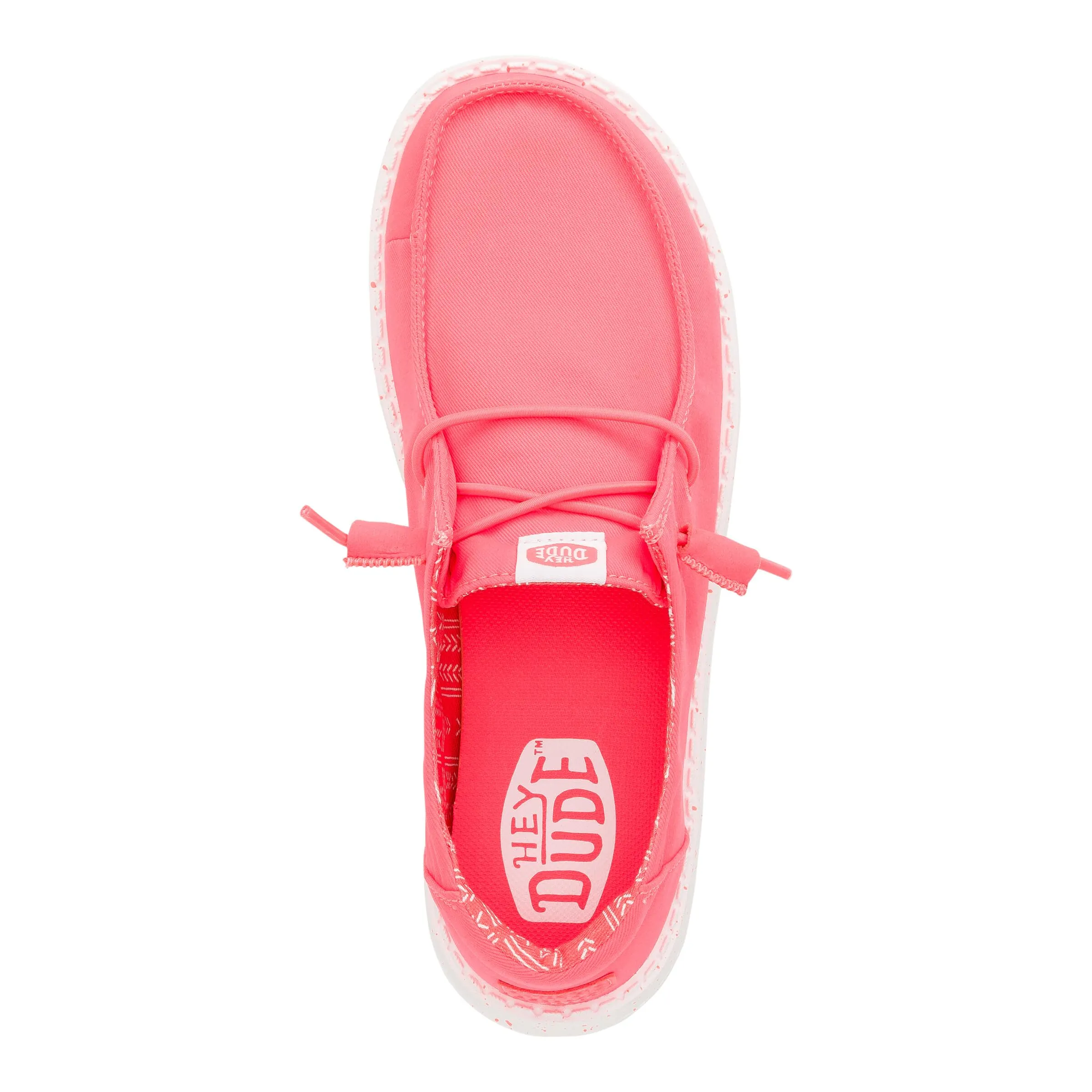 HEYDUDE Wendy Stretch Canvas Slip-On Sneakers, Fiery Coral, 38 - immagine 5