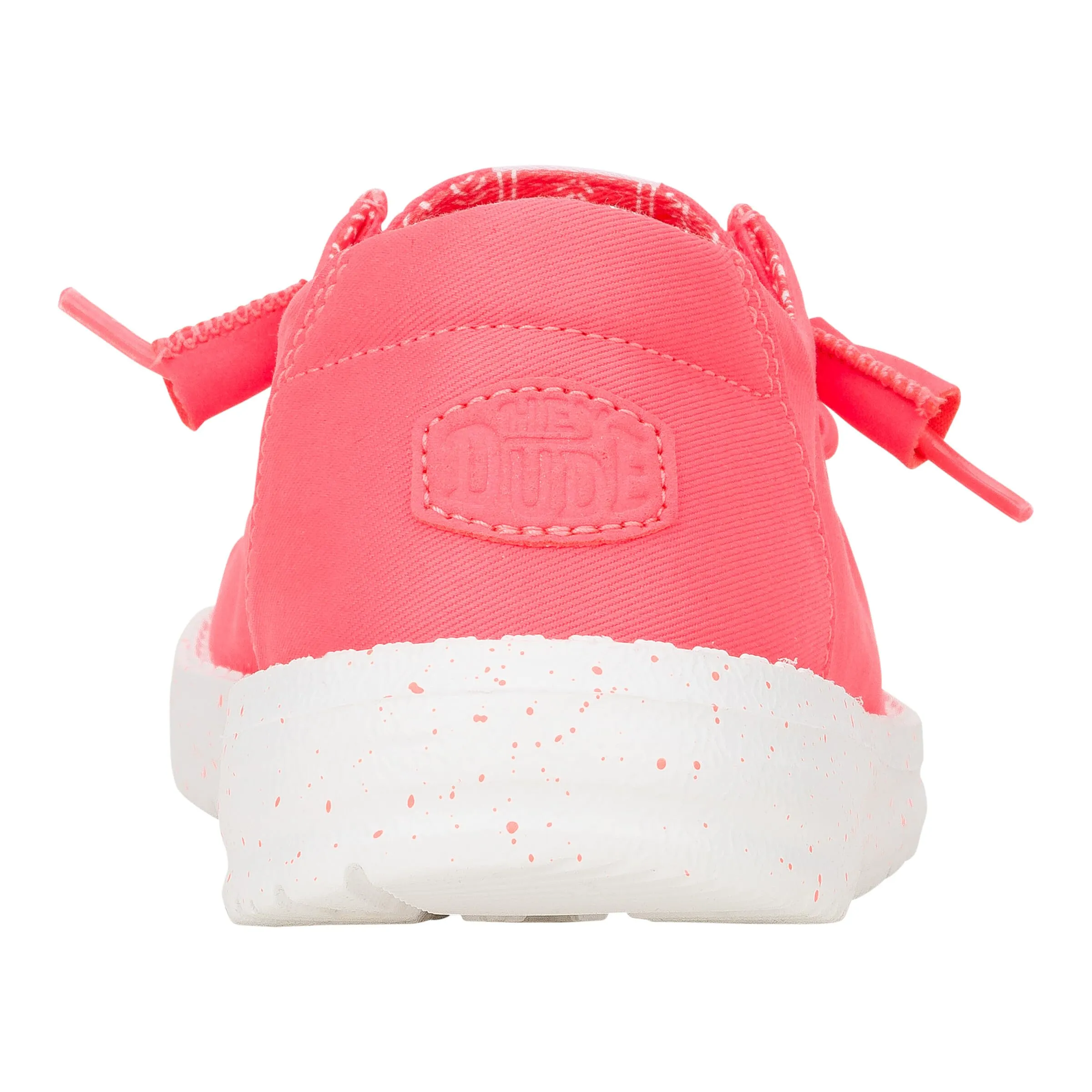 HEYDUDE Wendy Stretch Canvas Women's Slip-On Sneakers, Fiery Coral, 39 - immagine 3