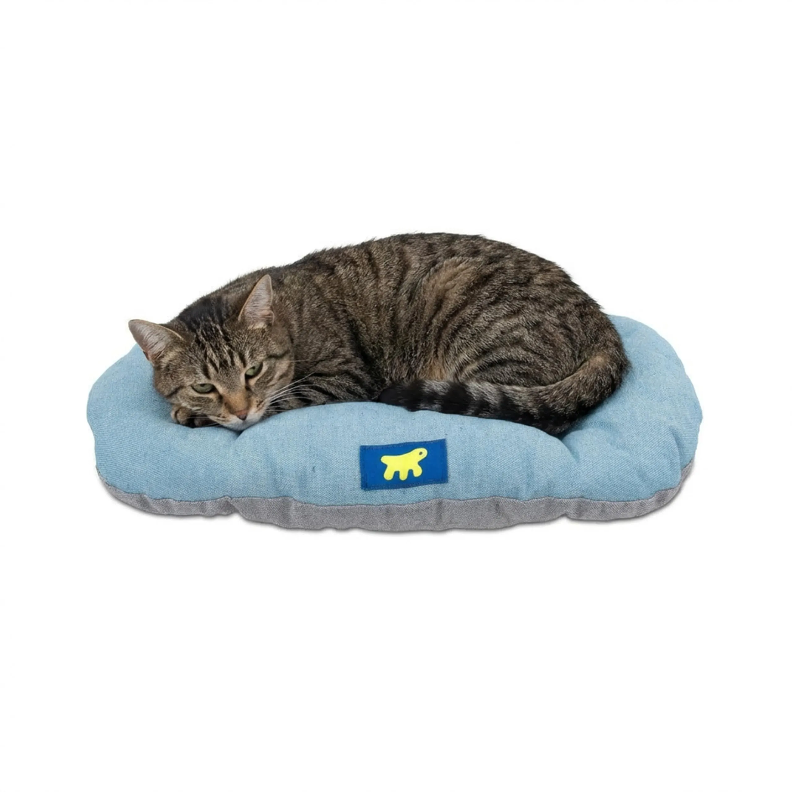 Ferplast Relax Cuscino per Cani e Gatti in Cotone, 55 x 36 cm, Azzurro - immagine 1