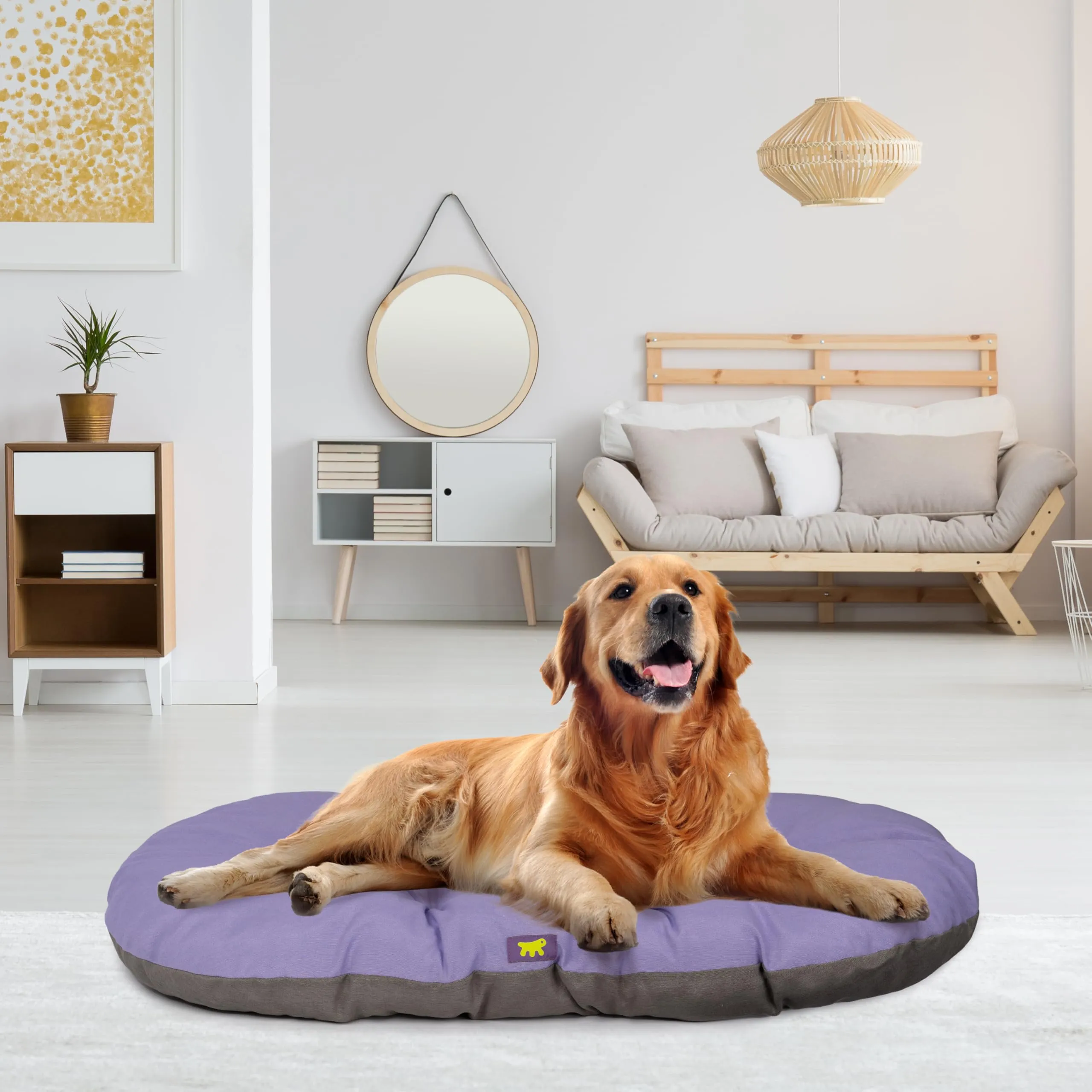 Ferplast Relax Cuscino per Cani e Gatti in Cotone, 85 x 55 cm, Lilla - immagine 3