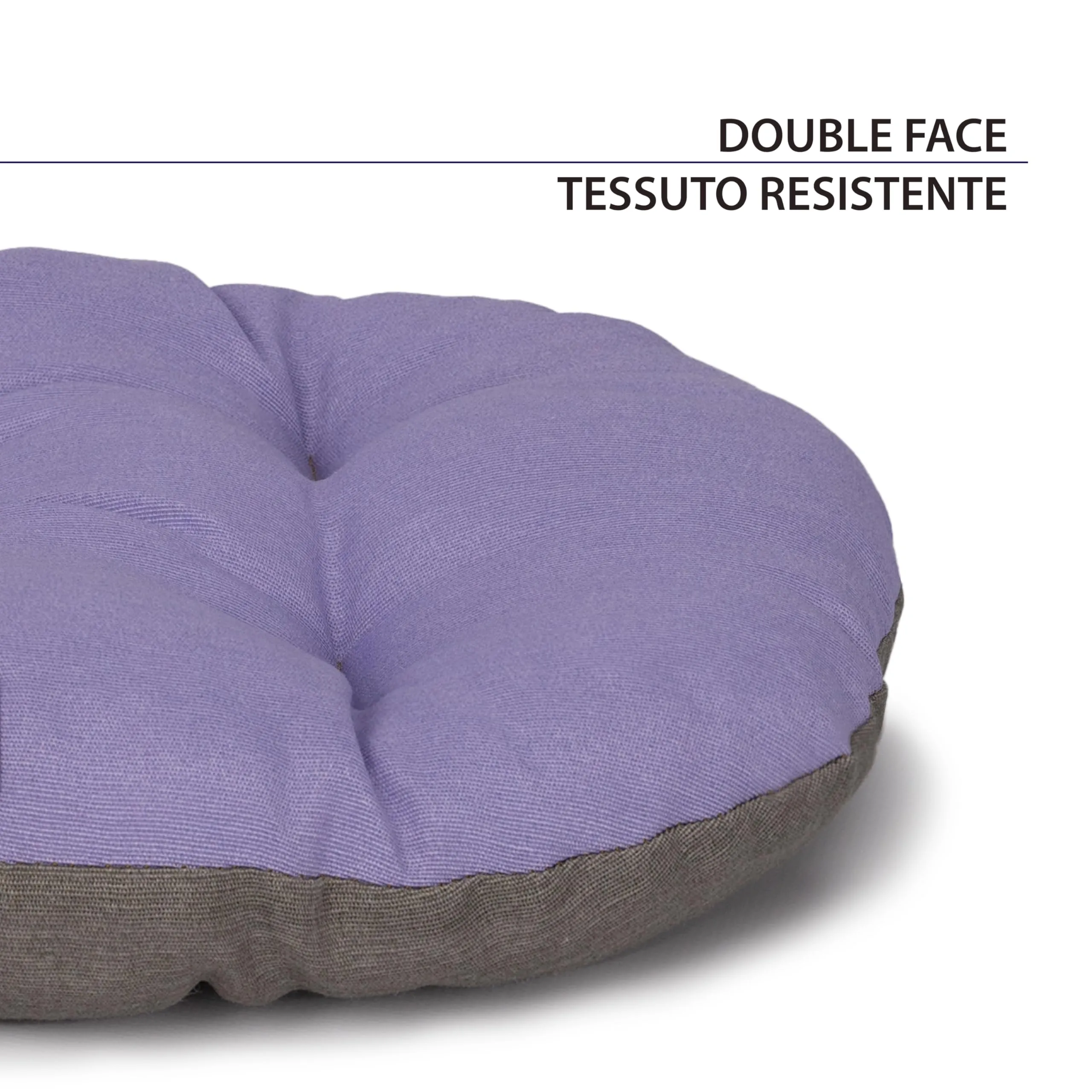 Ferplast Relax Cuscino per Cani e Gatti in Cotone, 85 x 55 cm, Lilla - immagine 4