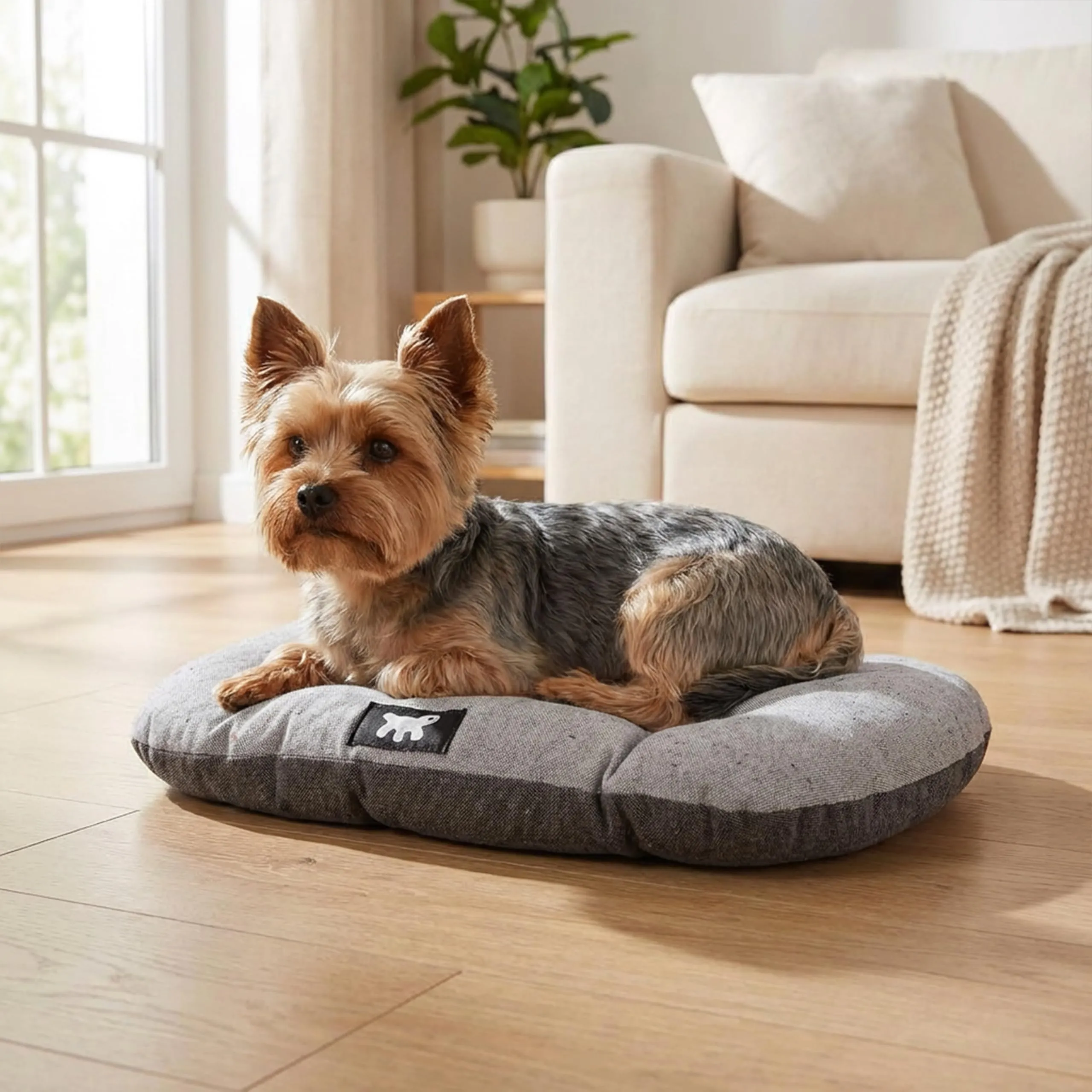 Ferplast Relax Cuscino per cani e gatti, Cotone, 55 x 36 cm, Marrone - immagine 2
