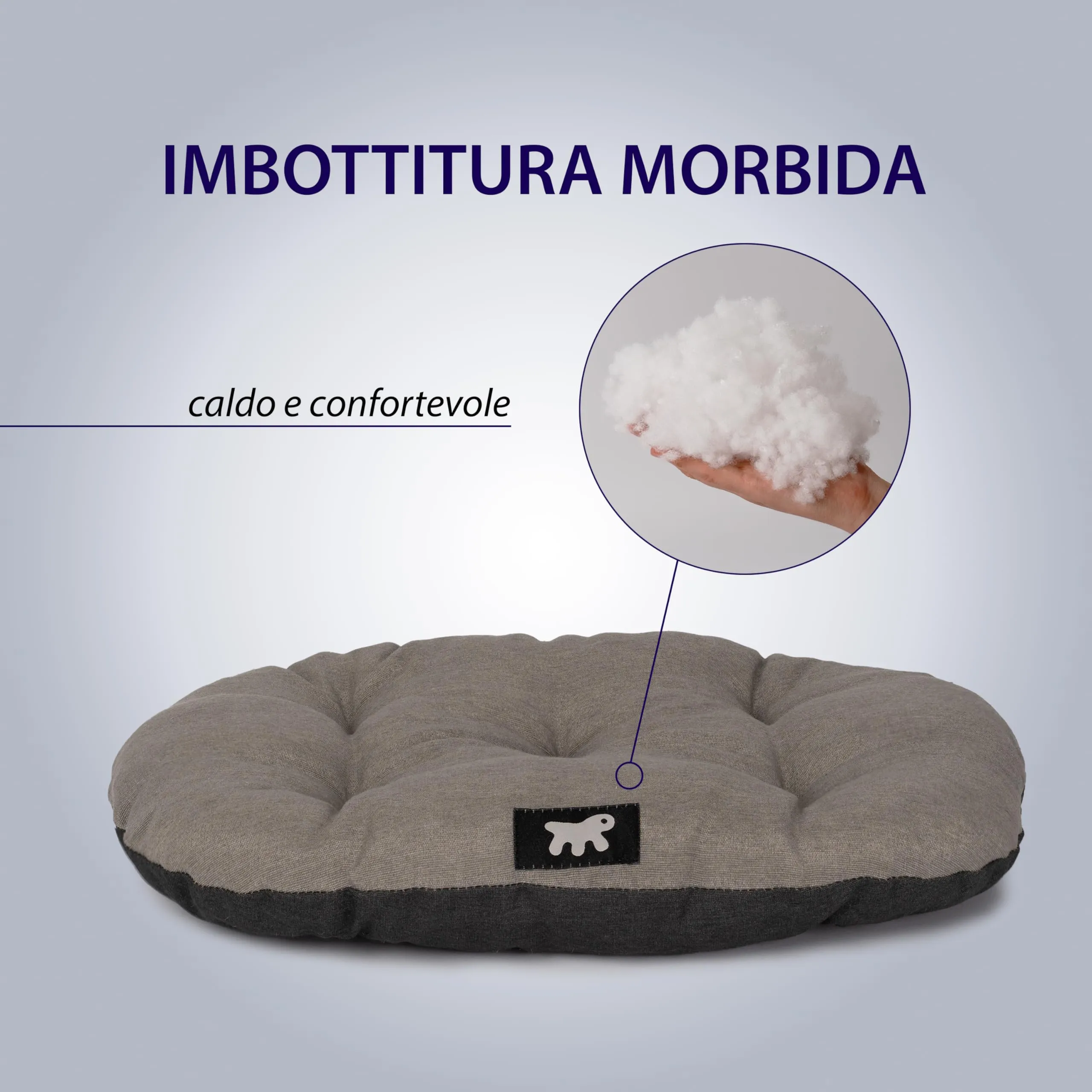Ferplast Relax Cuscino per cani e gatti in Cotone, 78 x 50 cm, Marrone - immagine 5