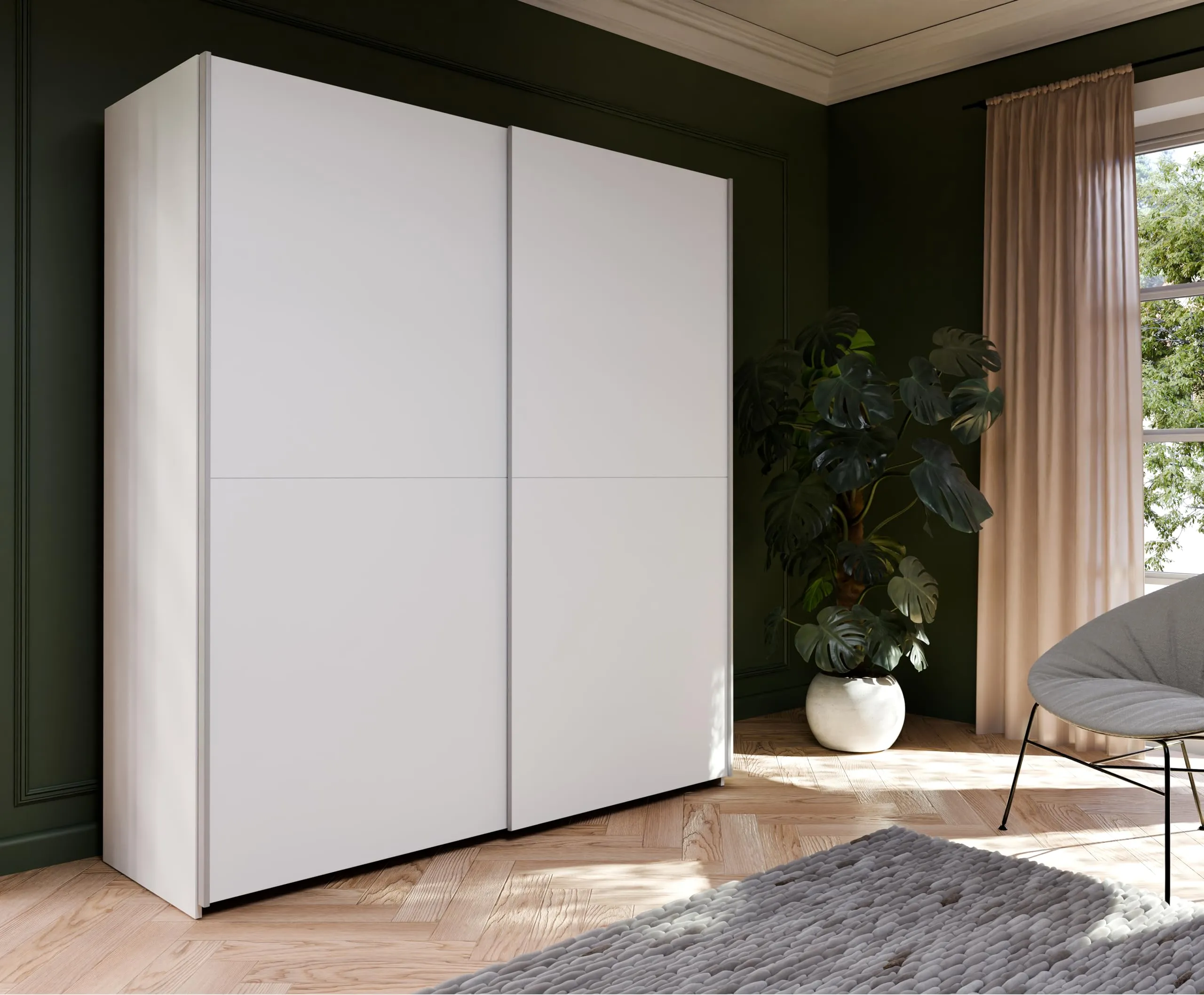 Avanti Trendstore Freddy Armadio con Ante Scorrevoli in Legno Truciolare, 170x191x61cm - immagine 5