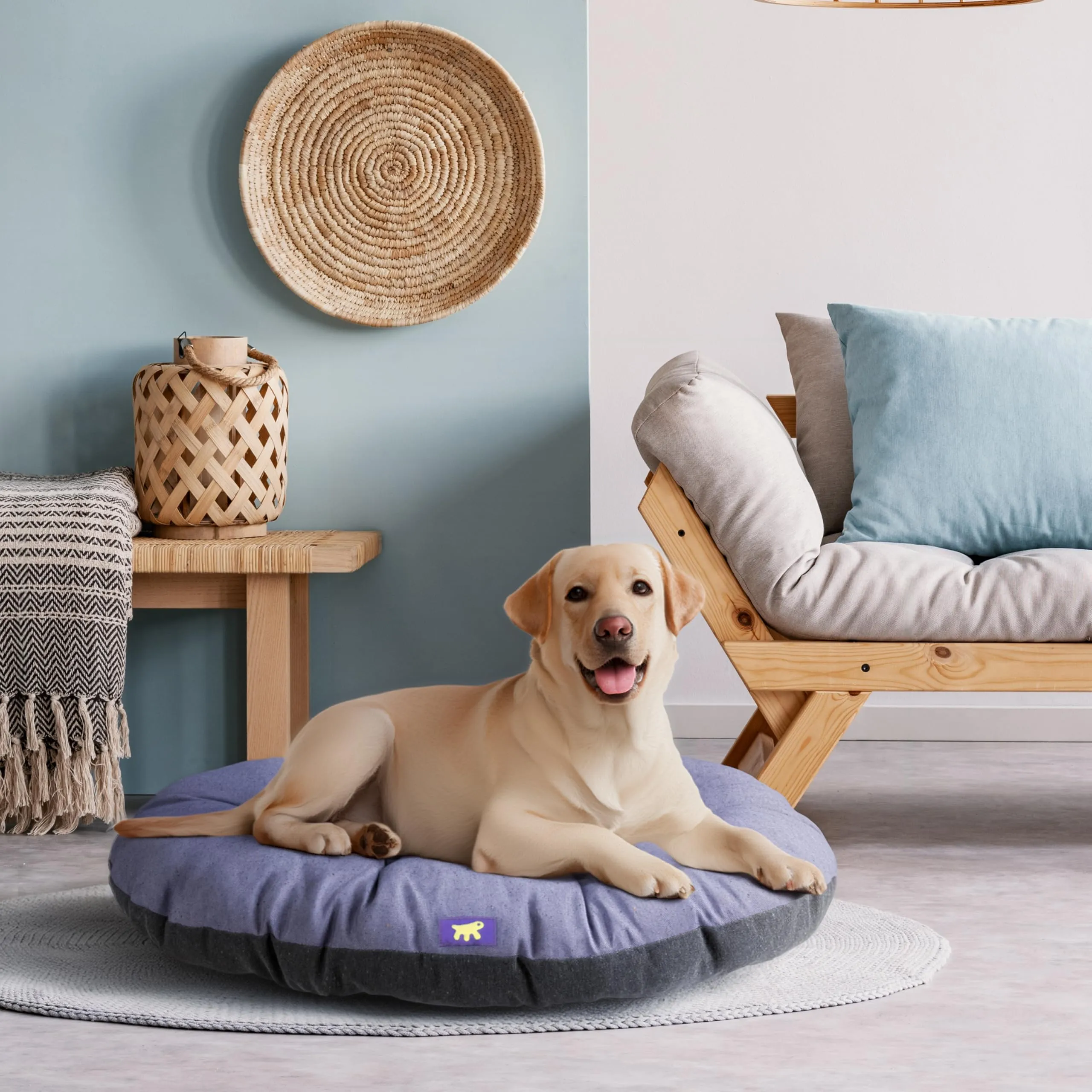 Ferplast Relax Cuscino per Cani e Gatti in Cotone, 100 x 63 cm, Lilla - immagine 2