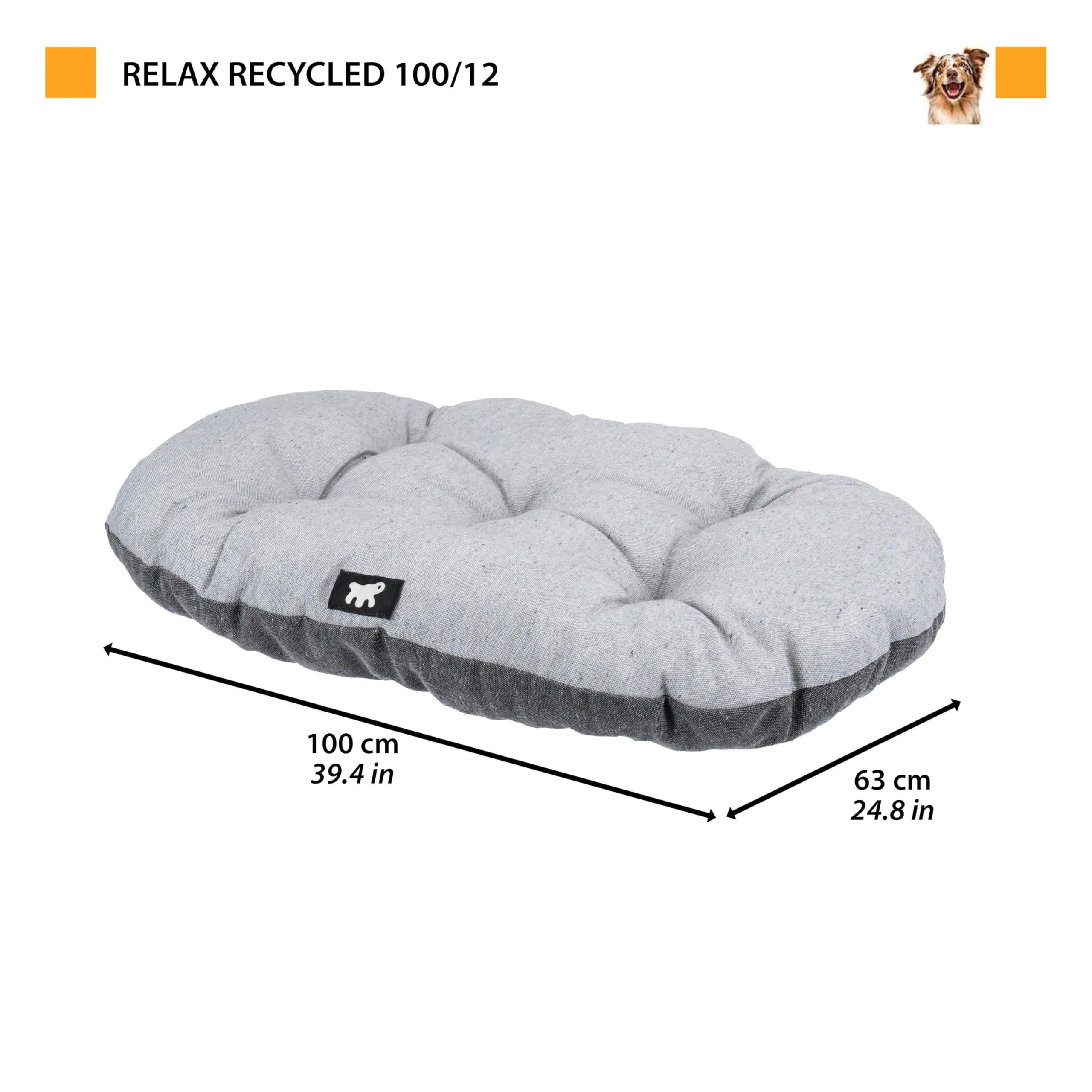 Ferplast Relax Cuscino per Cani e Gatti in Cotone, 100 x 63 cm, Lilla - immagine 3