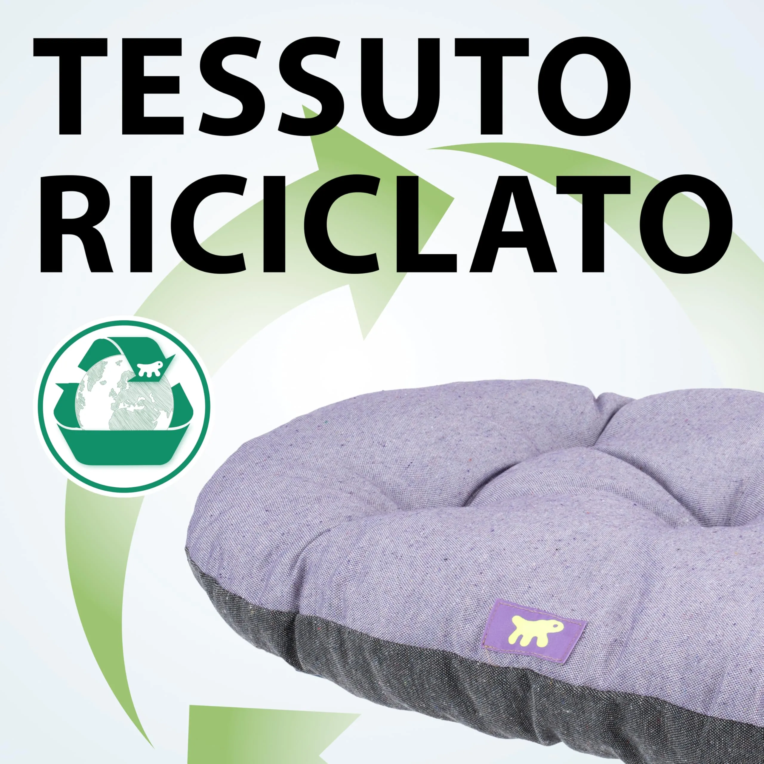 Ferplast Relax Cuscino per Cani e Gatti in Cotone, 100 x 63 cm, Lilla - immagine 5