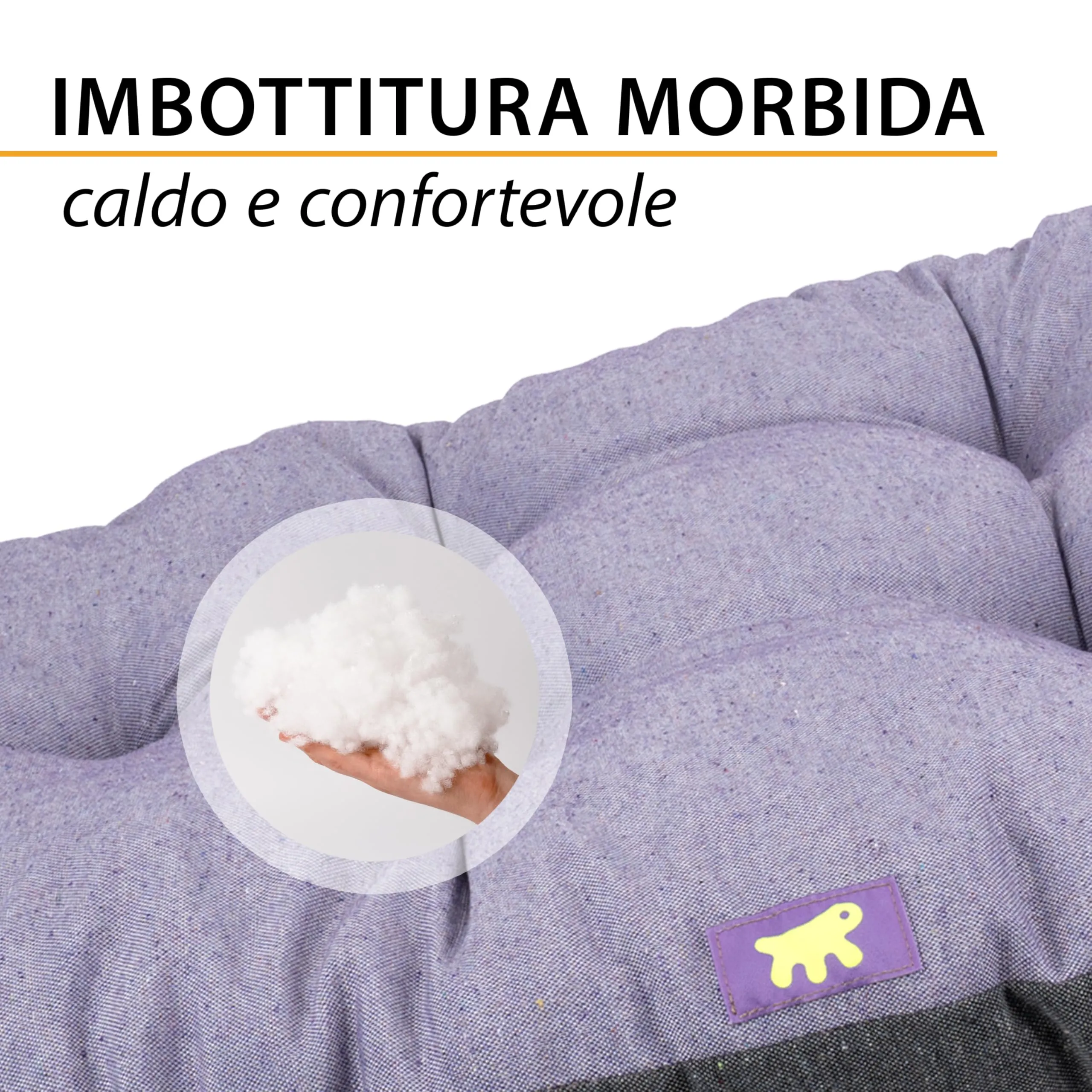 Ferplast Relax Cuscino per Cani e Gatti in Cotone, 100 x 63 cm, Lilla - immagine 6