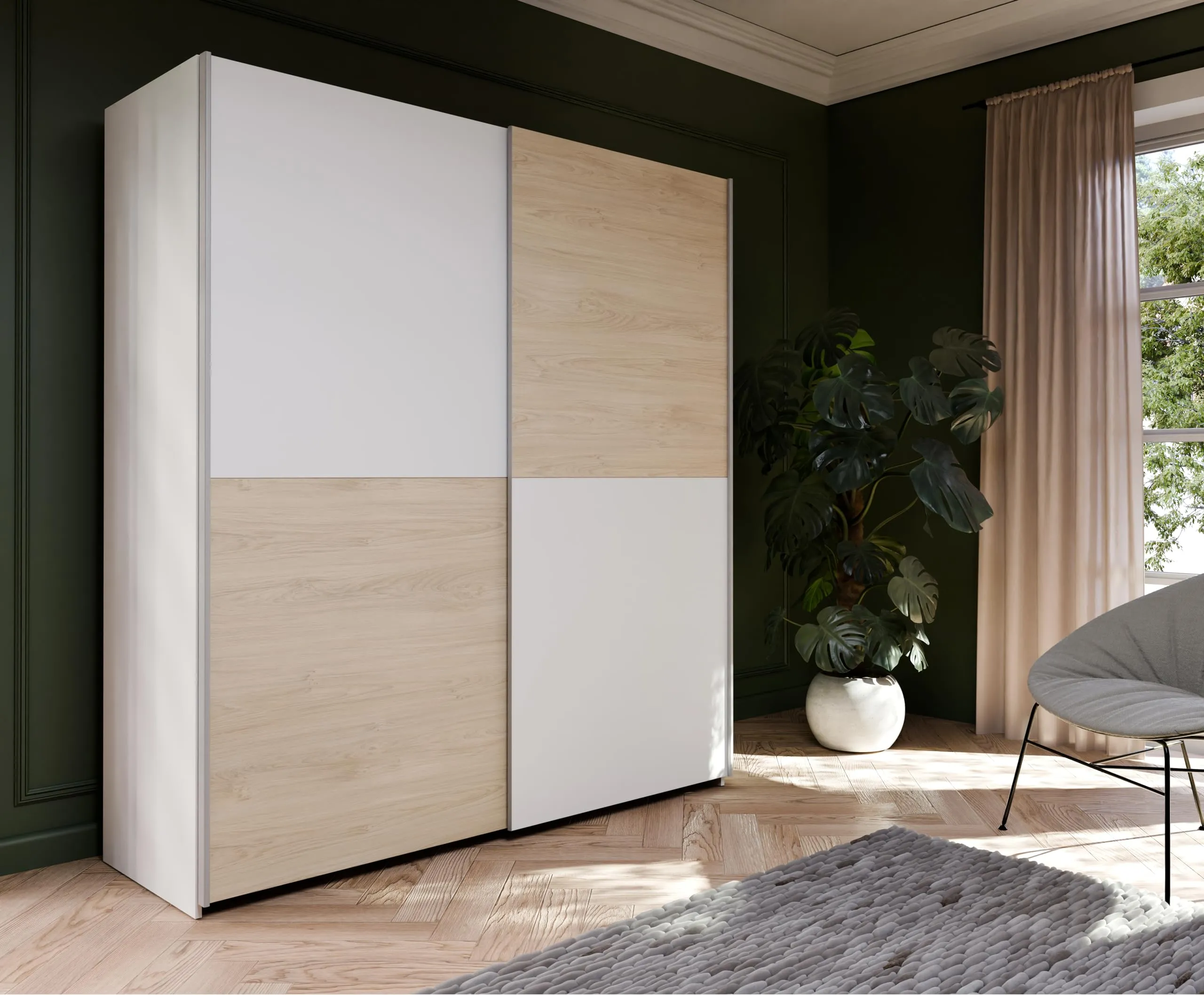 Avanti Trendstore Freddy Armadio con ante scorrevoli in legno truciolare, 170x191x61cm - immagine 5