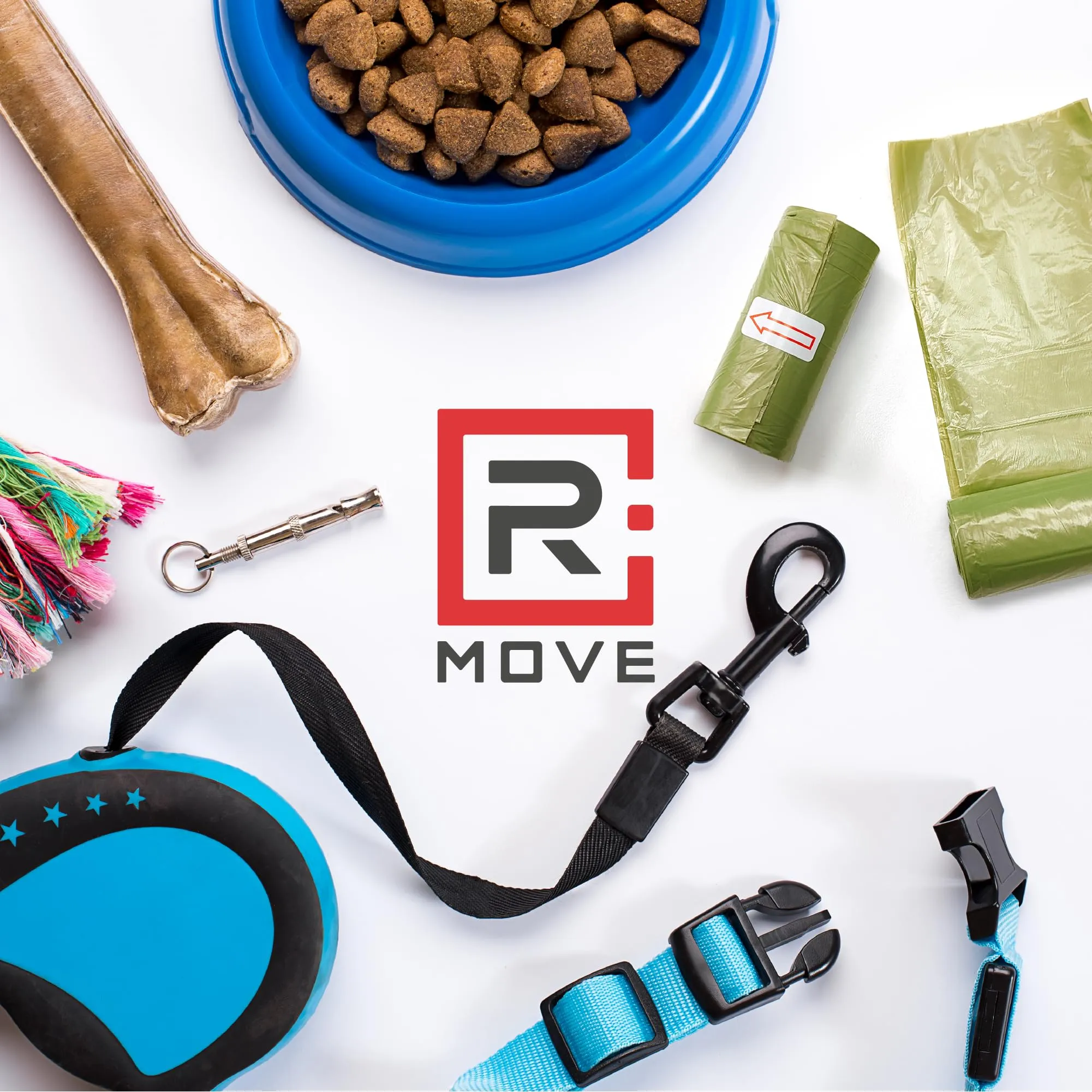 R MOVE Sacchetti igienici per cani, 1080 pz (72 rotoli), 30x23 cm, 2,5 litri - immagine 7