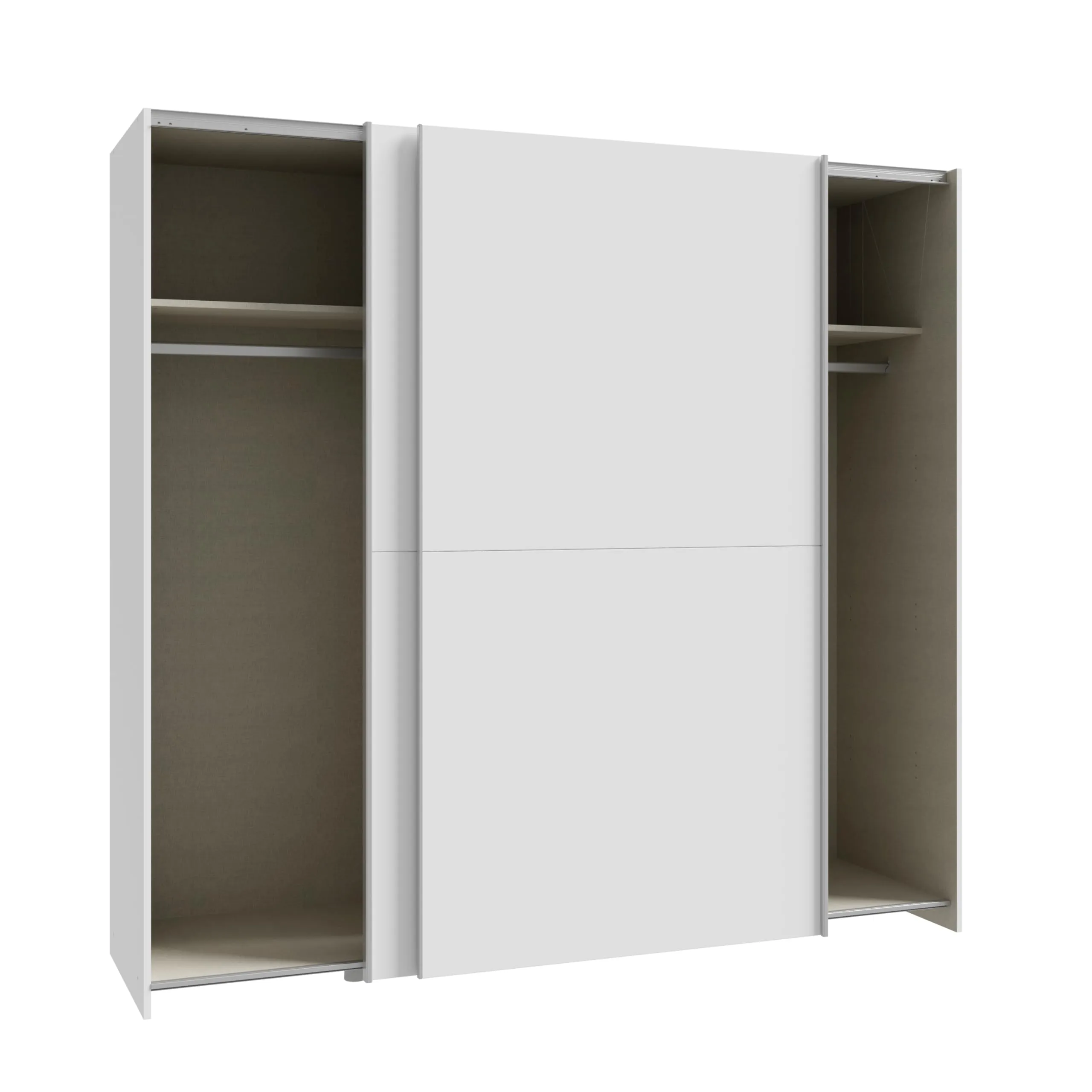 AVANTI TRENDSTORE Armadio Freddy con Ante Scorrevoli in Legno Truciolare, 200 x 191 x 61 cm - immagine 4