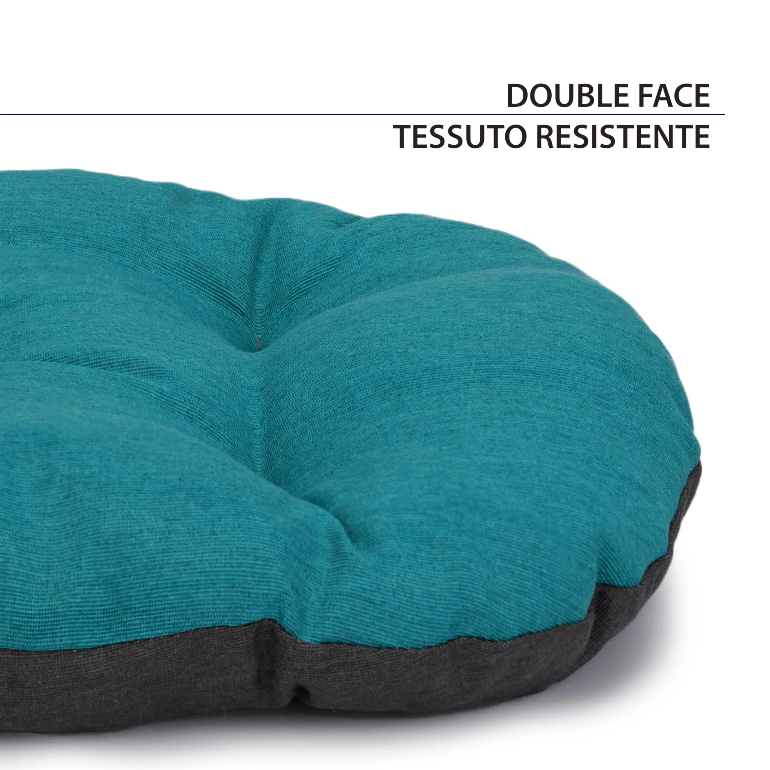 Ferplast Cuccia Cane Relax, Cuscino Lavabile in Cotone, 100 x 63 cm, Turchese - immagine 4