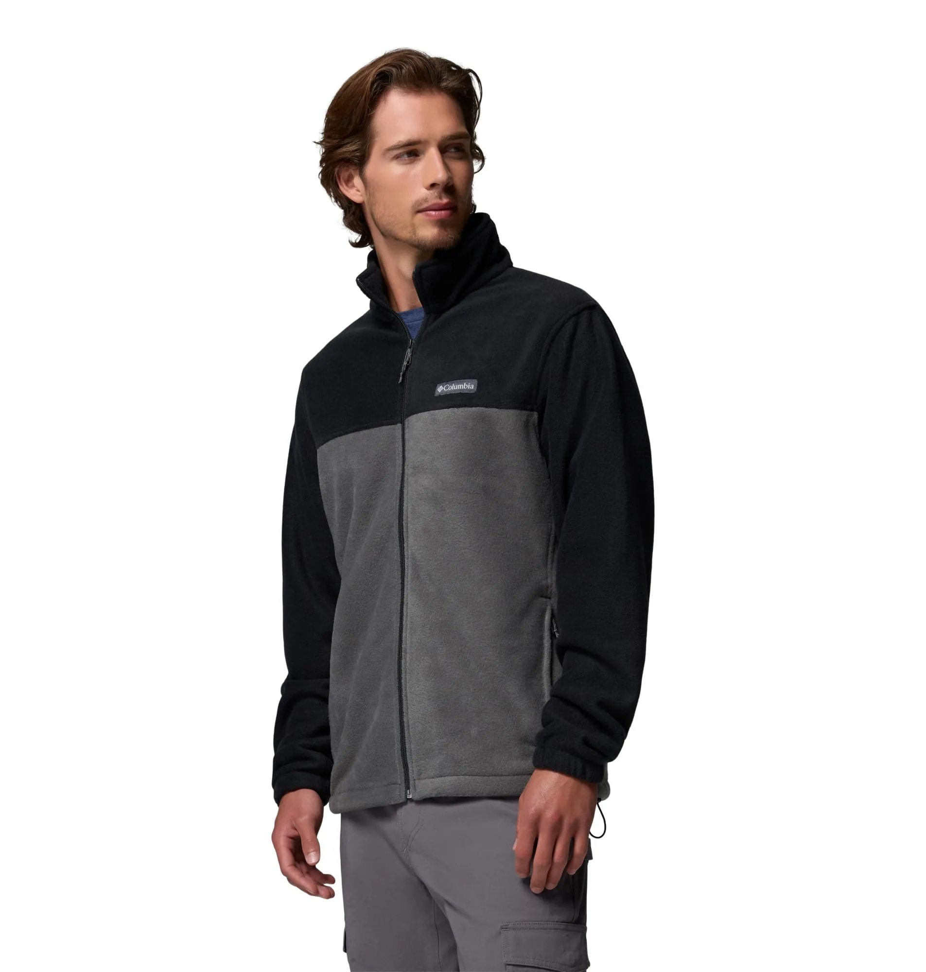 Columbia Steens Mountain Full Zip 2.0 Men's Fleece Jacket, Black/Grill, L - immagine 4