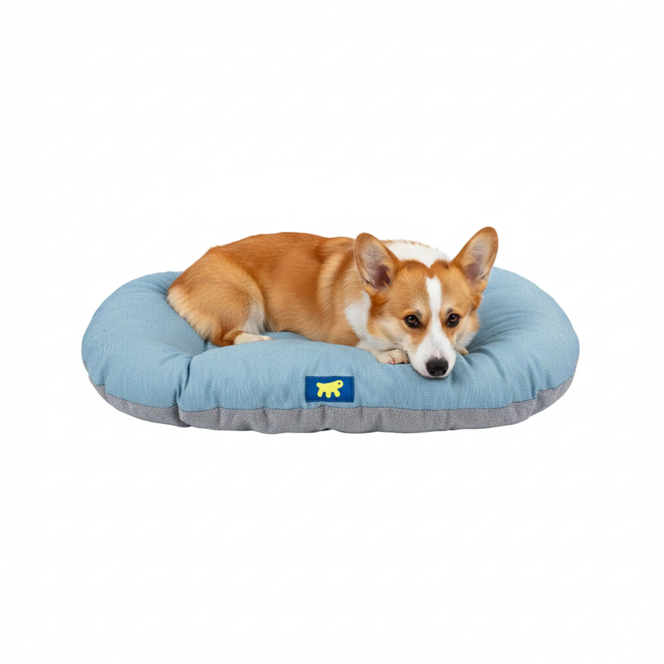Ferplast Relax Cuscino per Cani e Gatti, Cotone Lavabile, 65 x 42 cm, Azzurro - immagine 1