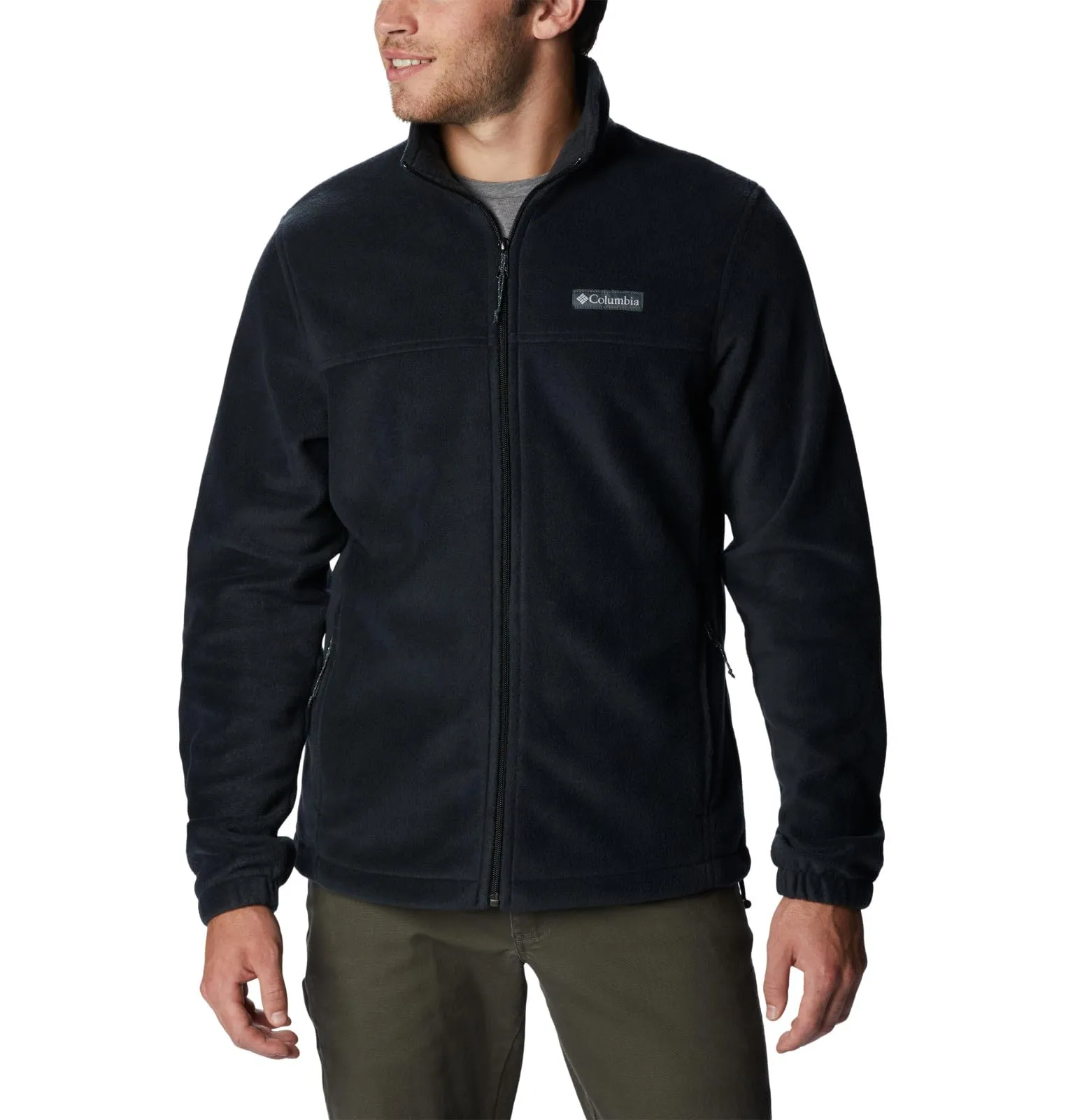Columbia Steens Mountain Full Zip 2.0 Giacca in pile da uomo, Nero, 4XL Tall - immagine 1