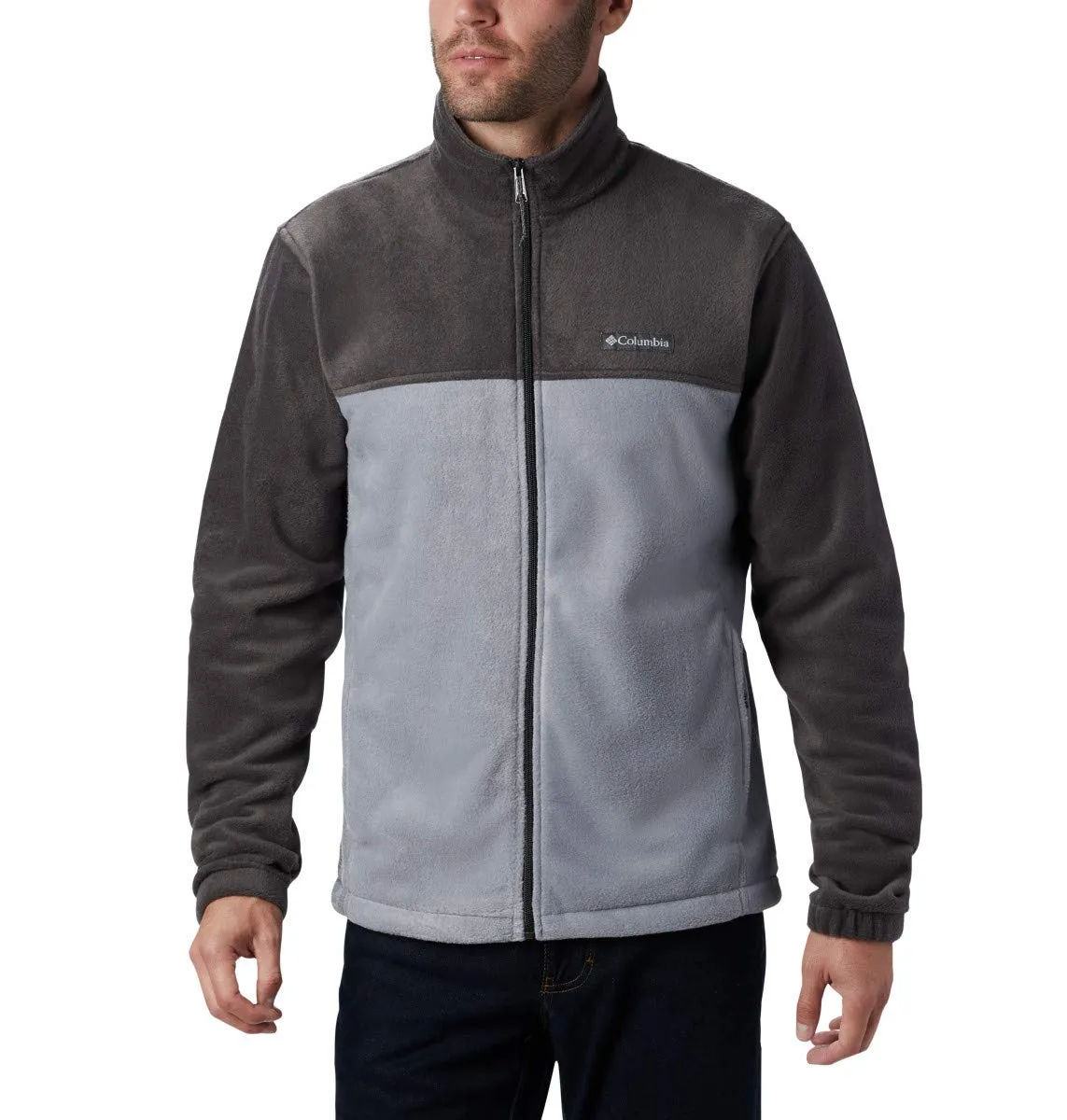 Columbia Steens Mountain Full Zip Fleece Jacket 2.0, Shark/Ash Grey, Men's 6X - immagine 1