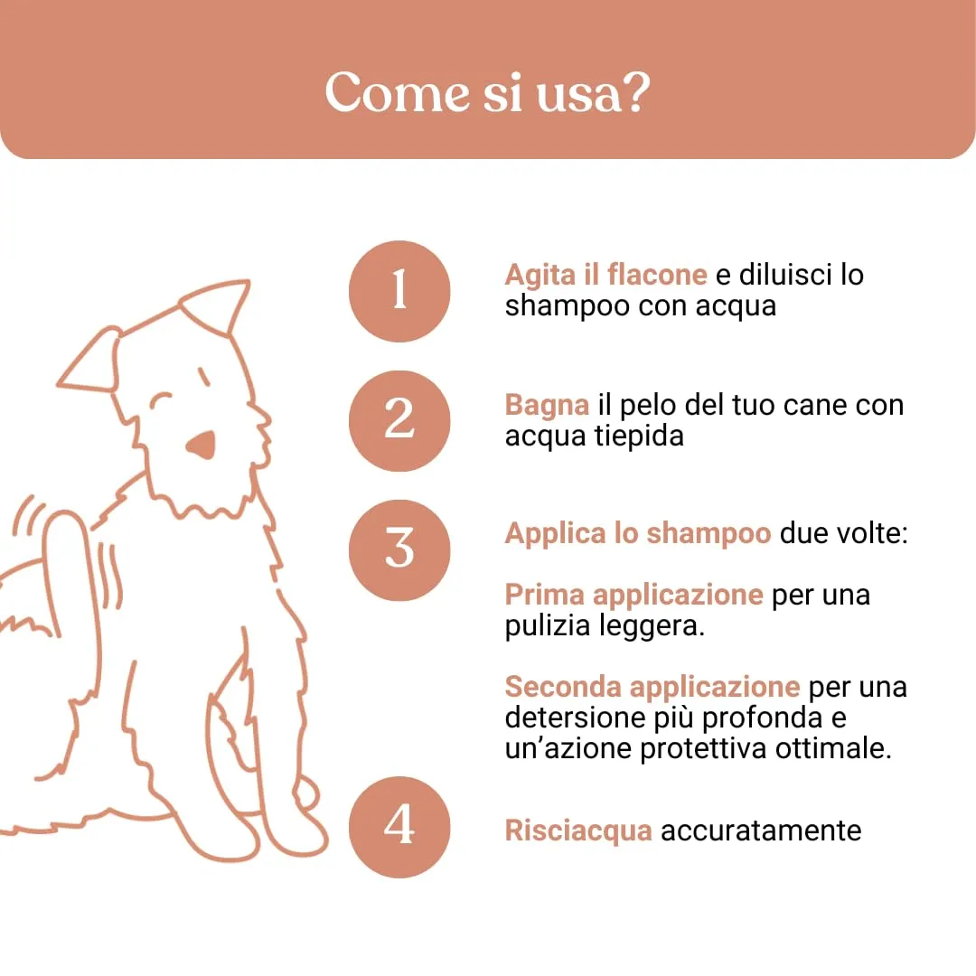 Bau Shampoo Lenitivo per Cani e Gatti con Camomilla, Calendula e Lavanda, 250ml - immagine 5
