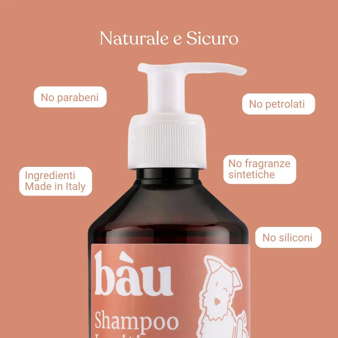 Bau Shampoo Lenitivo per Cani e Gatti con Camomilla, Calendula e Lavanda, 250ml - immagine 6