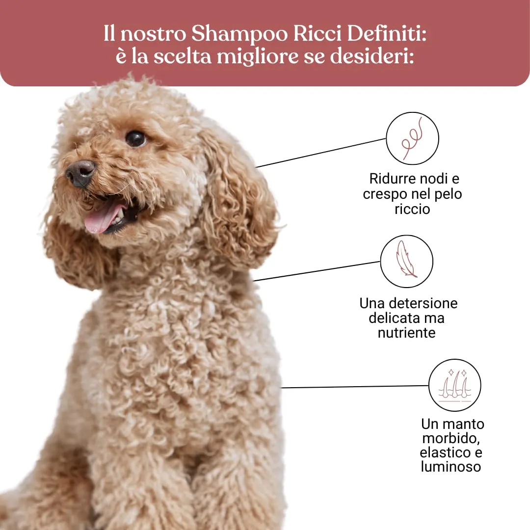 Bau Shampoo Districante e Idratante per Cani Pelo Riccio e Annodato con Malva Biologica e Acqua di Riso, 250ml - immagine 3