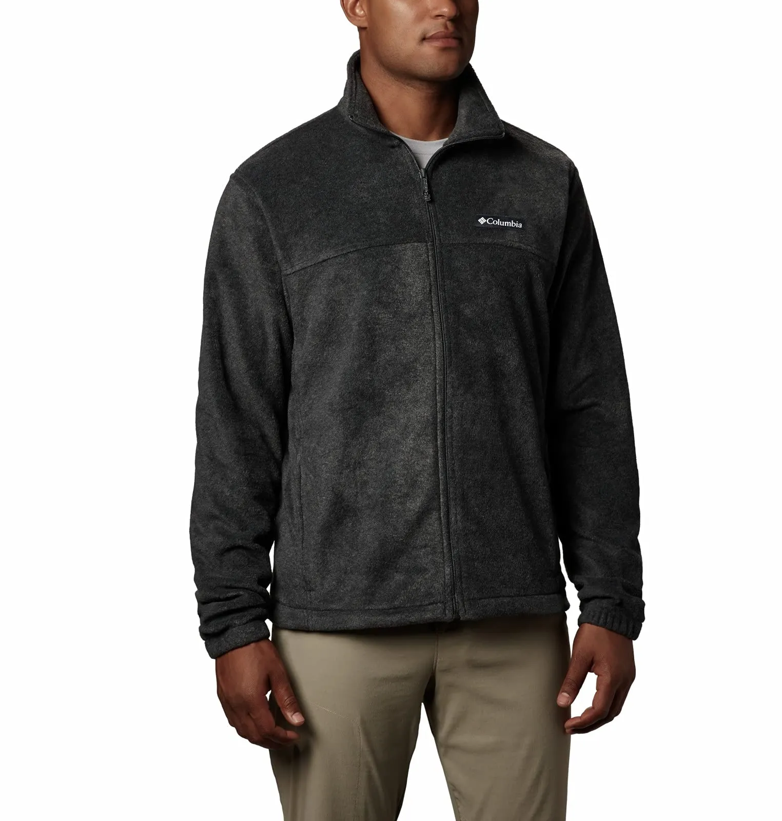 Columbia Steens Mountain Full Zip 2.0 Men's Fleece Jacket, Charcoal Heather, XL - immagine 1