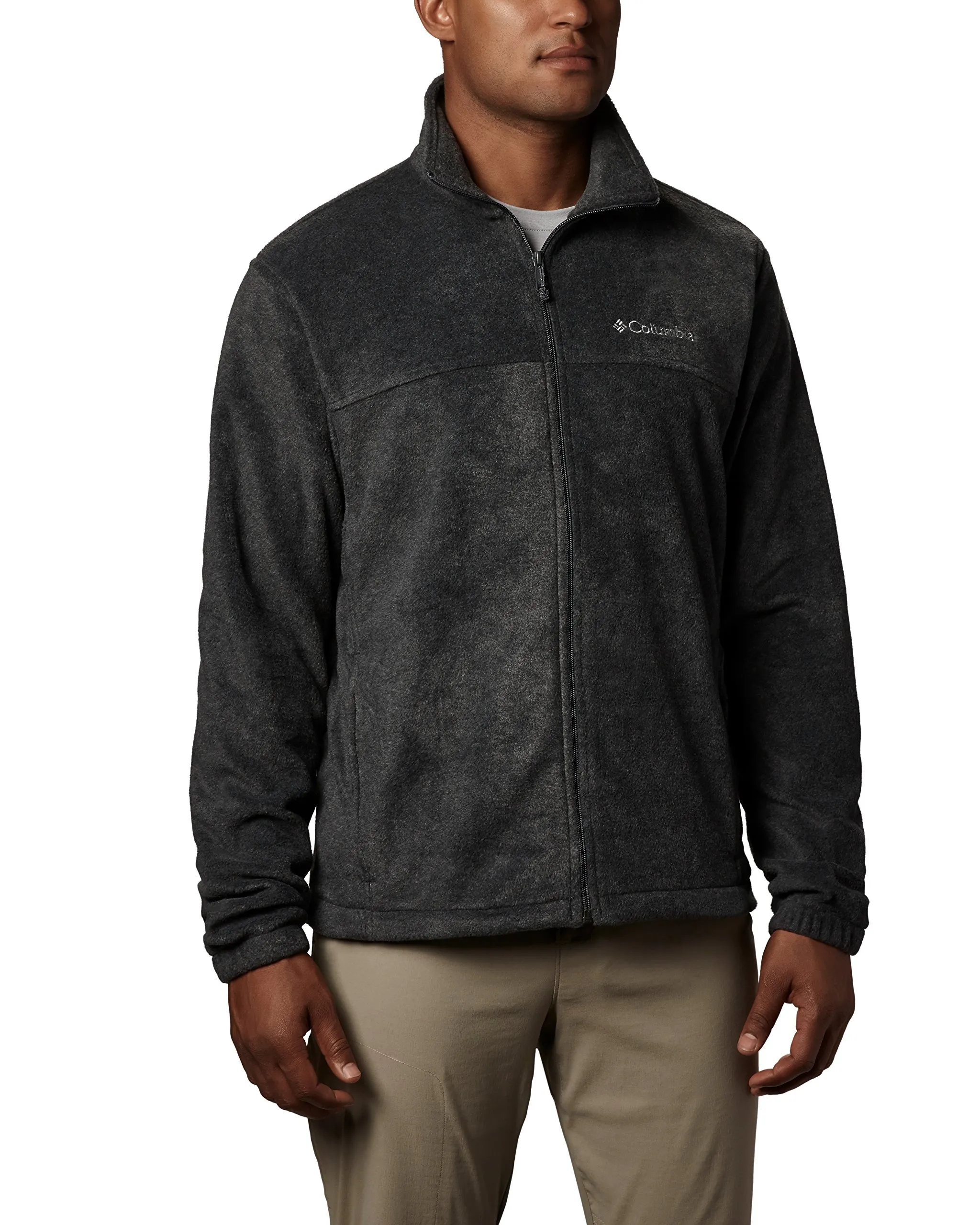 Columbia Steens Mountain Full Zip 2.0 Men's Fleece Jacket, Charcoal Heather, XL - immagine 2