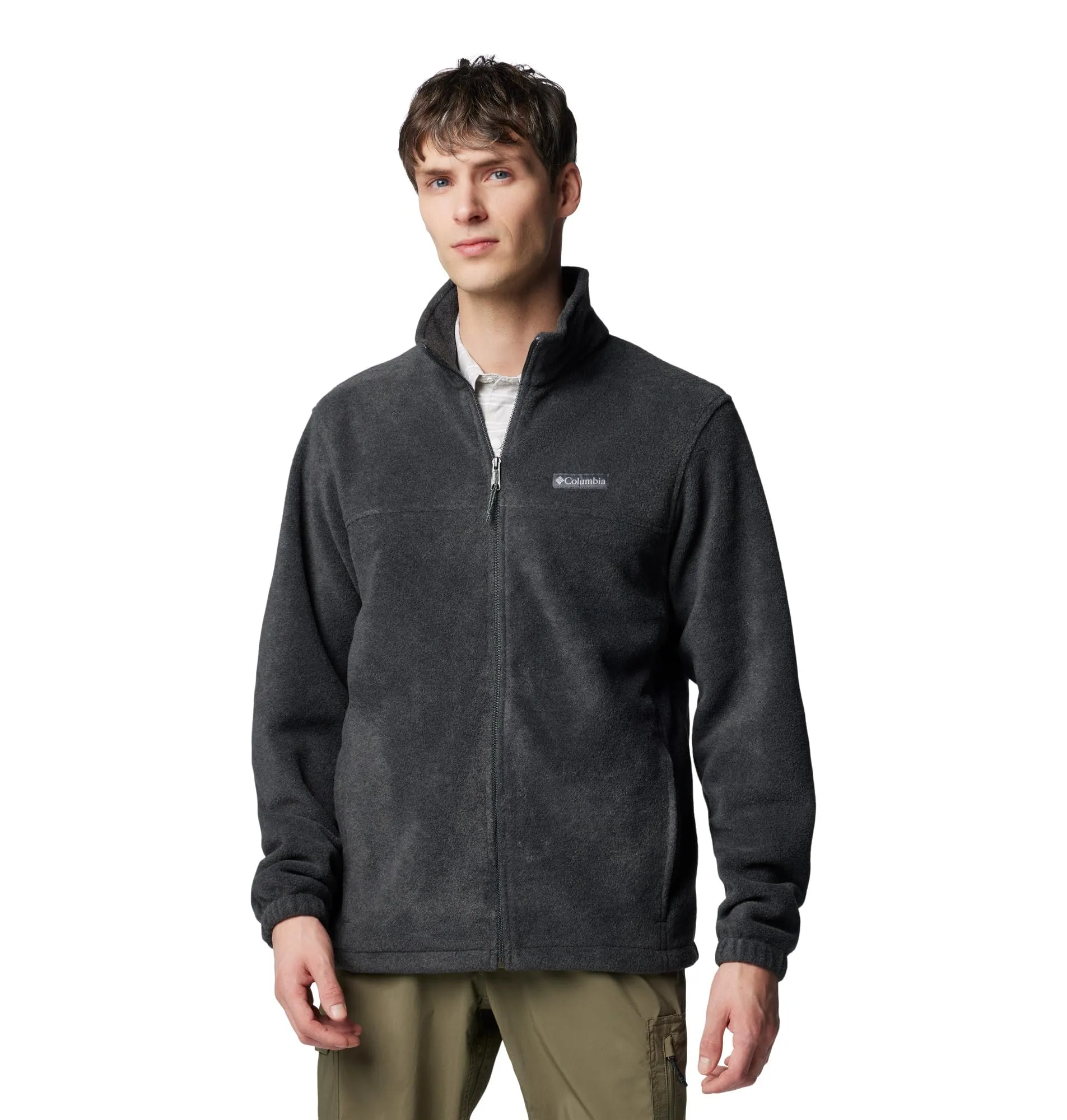 Columbia Steens Mountain Full Zip 2.0 Men's Fleece Jacket, Charcoal Heather, L - immagine 1