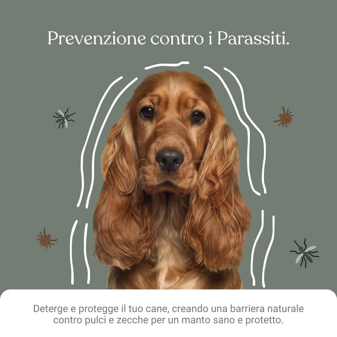 Bau Shampoo Antiparassitario per Cani e Gatti con Olio di Neem e Aloe Vera, 250ml - immagine 6