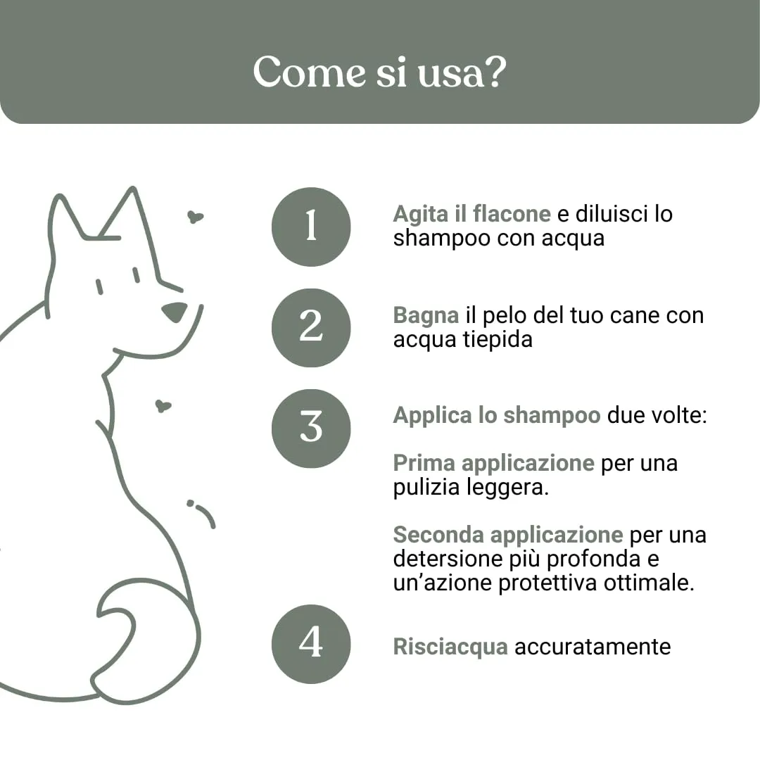 Bau Shampoo Antiparassitario per Cani e Gatti con Olio di Neem e Aloe Vera, 250ml - immagine 7