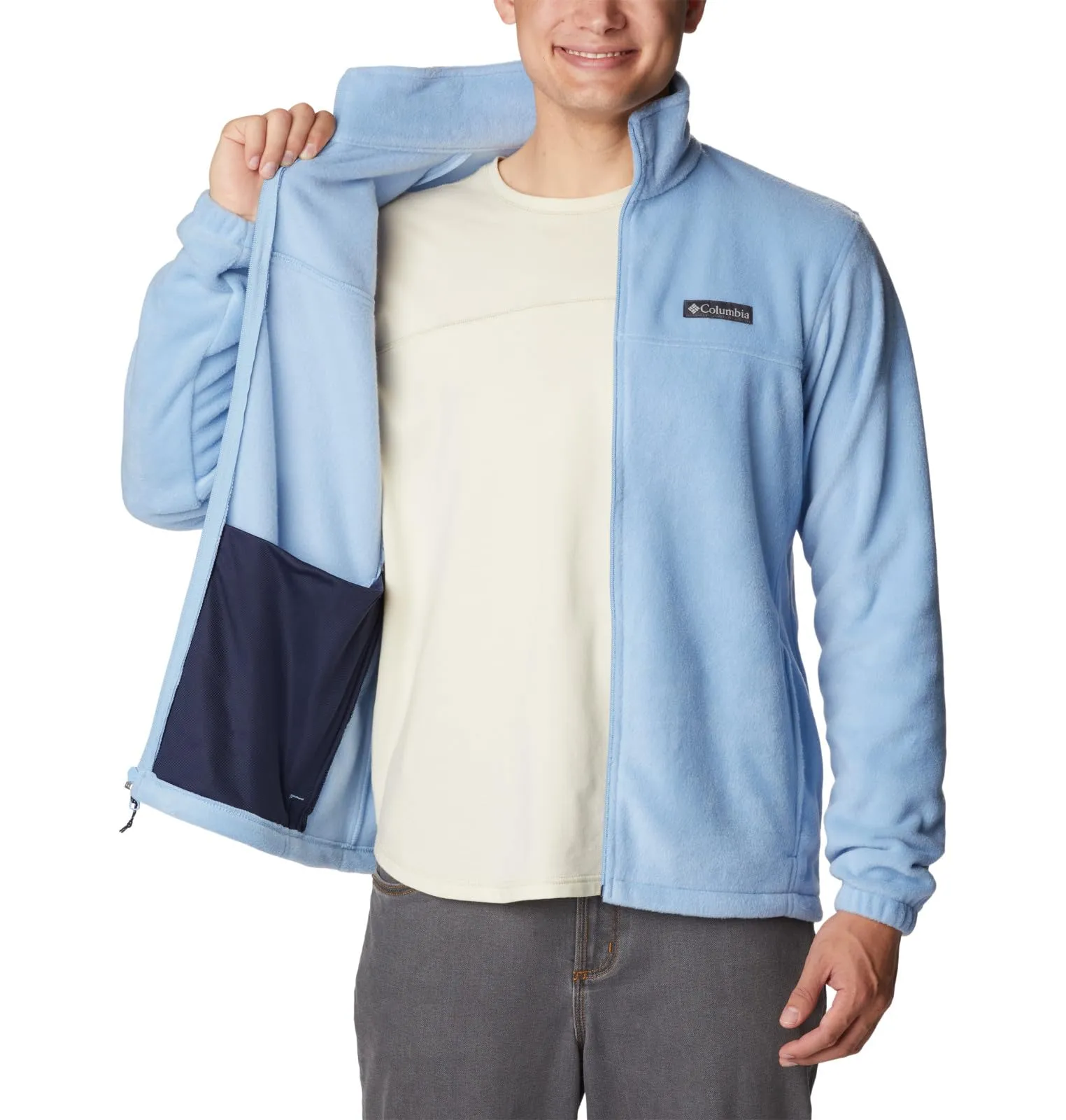 Columbia Steens Mountain Full Zip 2.0 Men's Fleece Jacket, Jet Stream, S - immagine 5