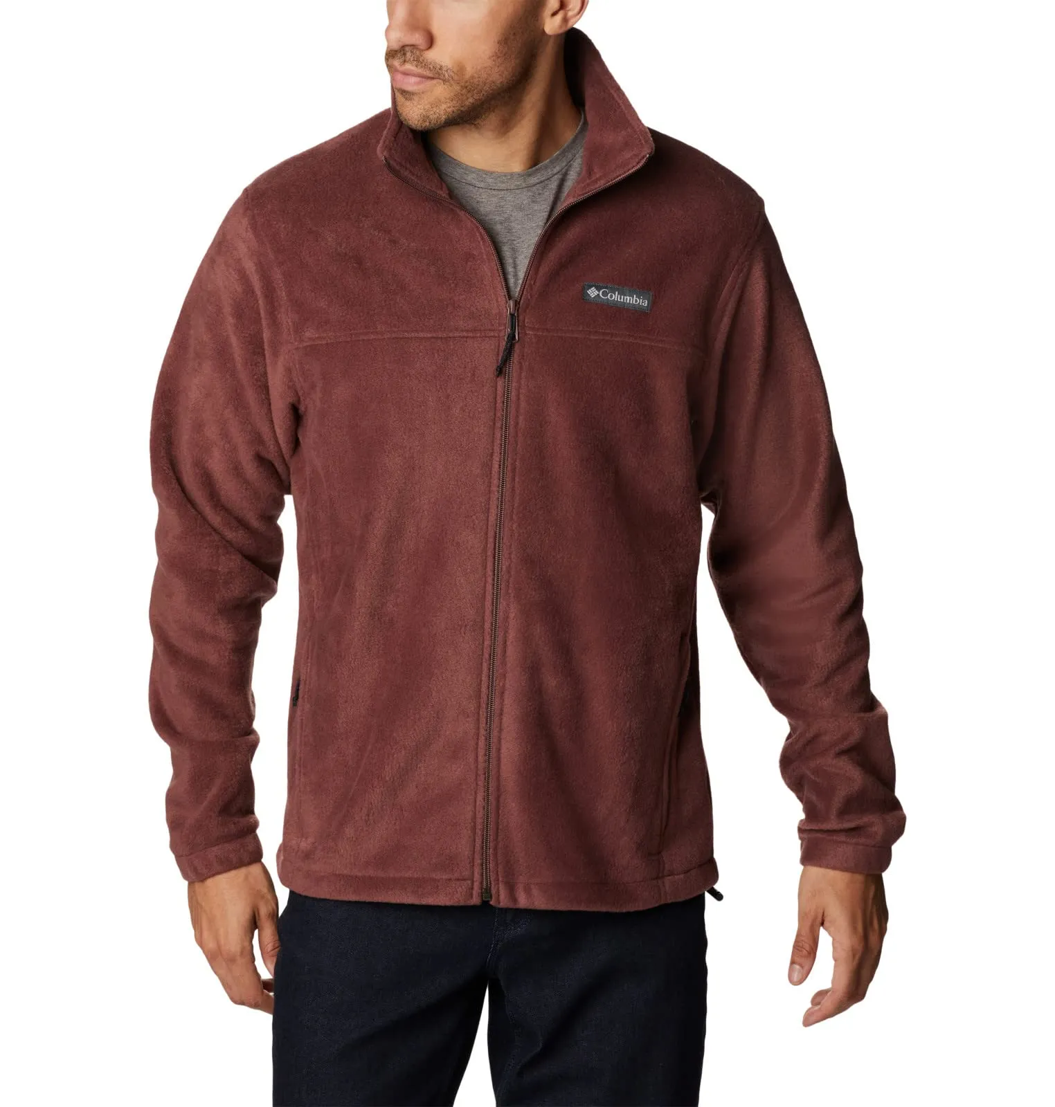 Columbia Steens Mountain Full Zip 2.0 Men's Fleece Jacket, Light Raisin, 2X - immagine 1