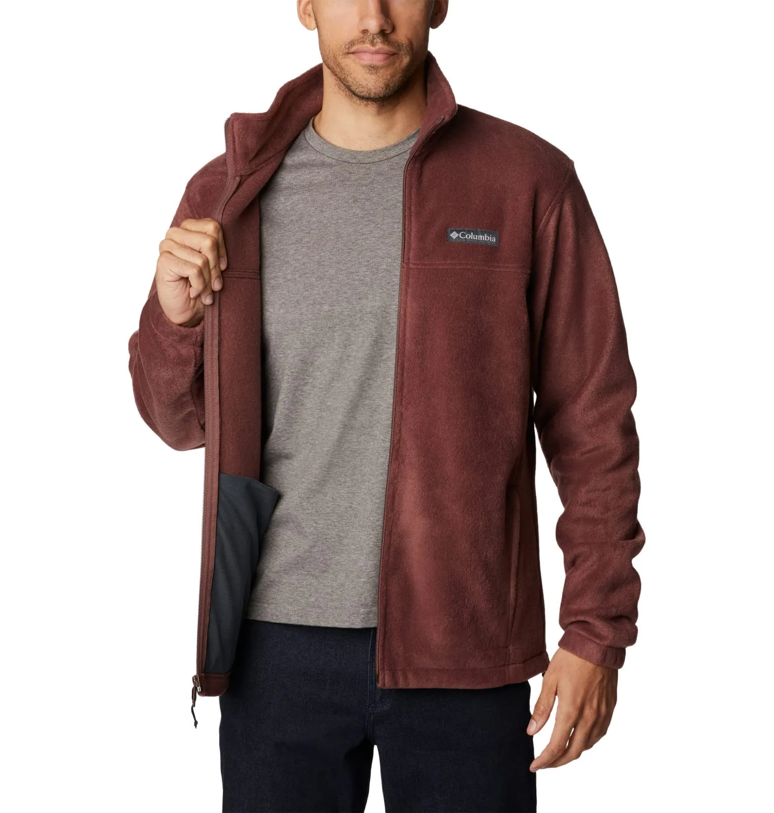 Columbia Steens Mountain Full Zip 2.0 Men's Fleece Jacket, Light Raisin, 2X - immagine 6