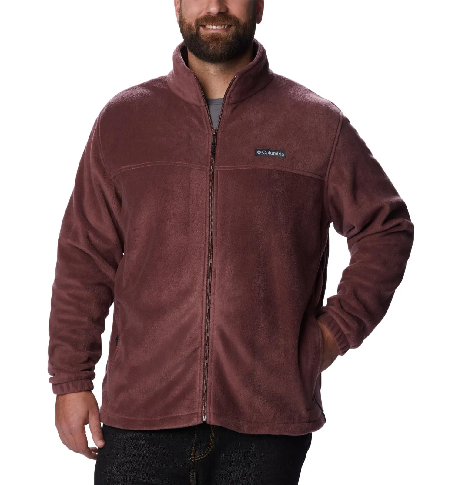 Columbia Steens Mountain Full Zip 2.0 Men's Fleece Jacket, Light Raisin, 2X - immagine 7