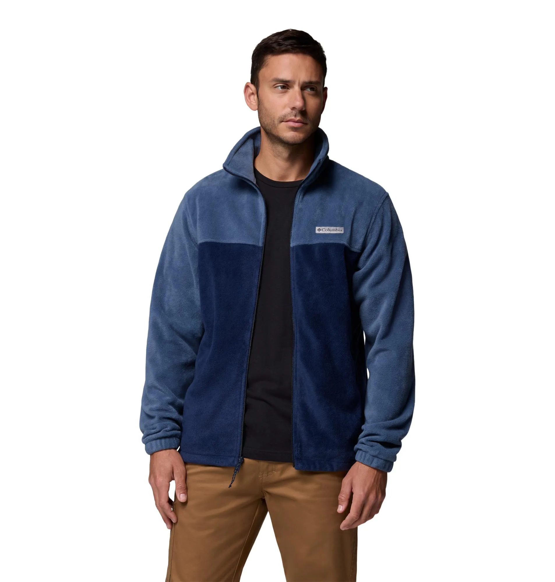 Columbia Steens Mountain Full Zip 2.0 Men's Fleece Jacket, Dark Mountain/Collegiate Navy, L Tall - immagine 4