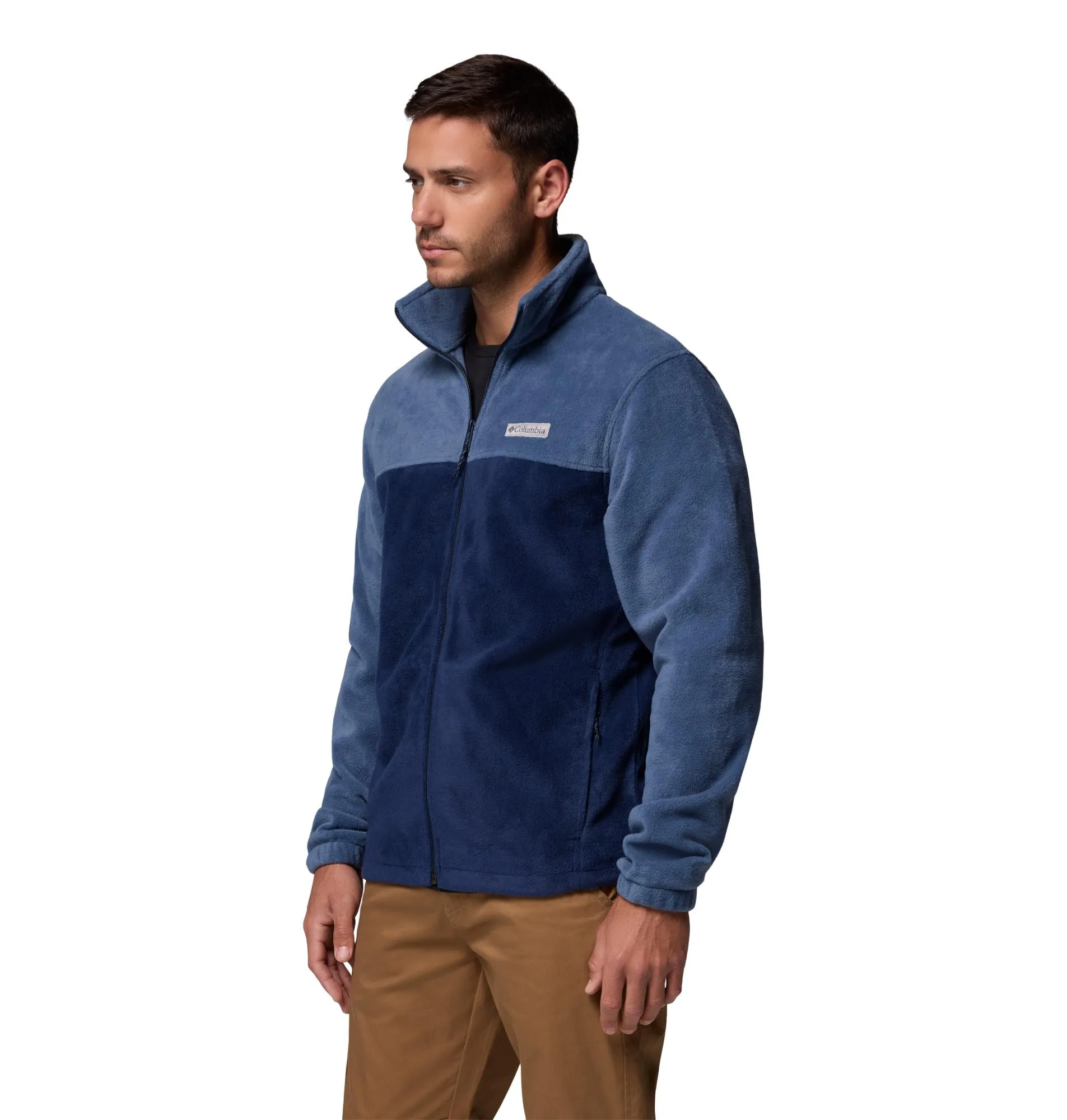 Columbia Steens Mountain Full Zip 2.0 Men's Fleece Jacket, Dark Mountain/Collegiate Navy, S - immagine 3