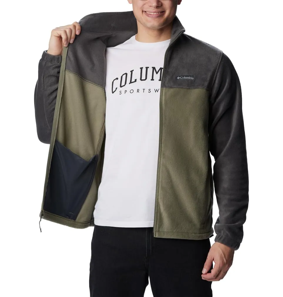 Columbia Steens Mountain Full Zip 2.0 Men's Fleece Jacket, Shark/Stone Green, XL - immagine 7