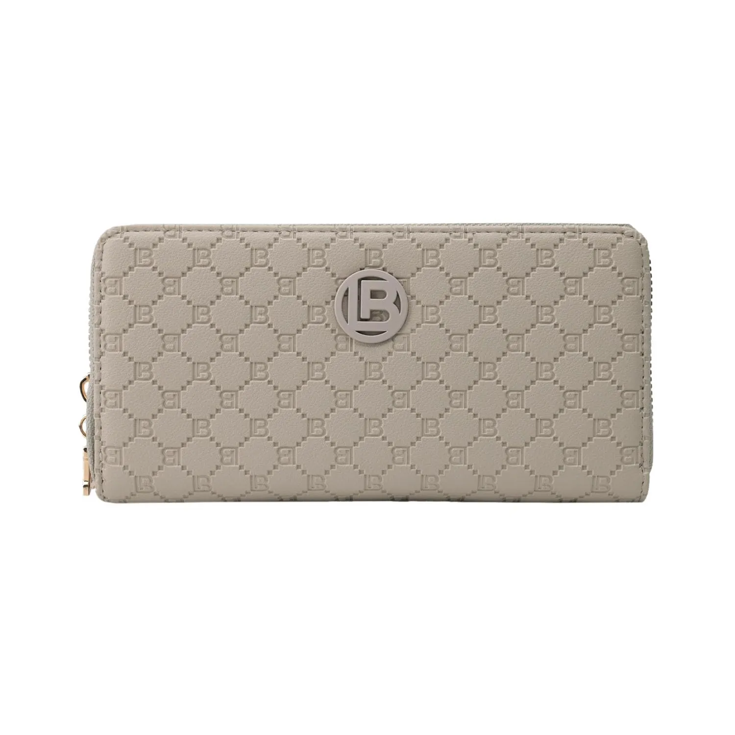 Laura Biagiotti Portafoglio Donna Grande in PU con Zip Around, Naturale - immagine 1