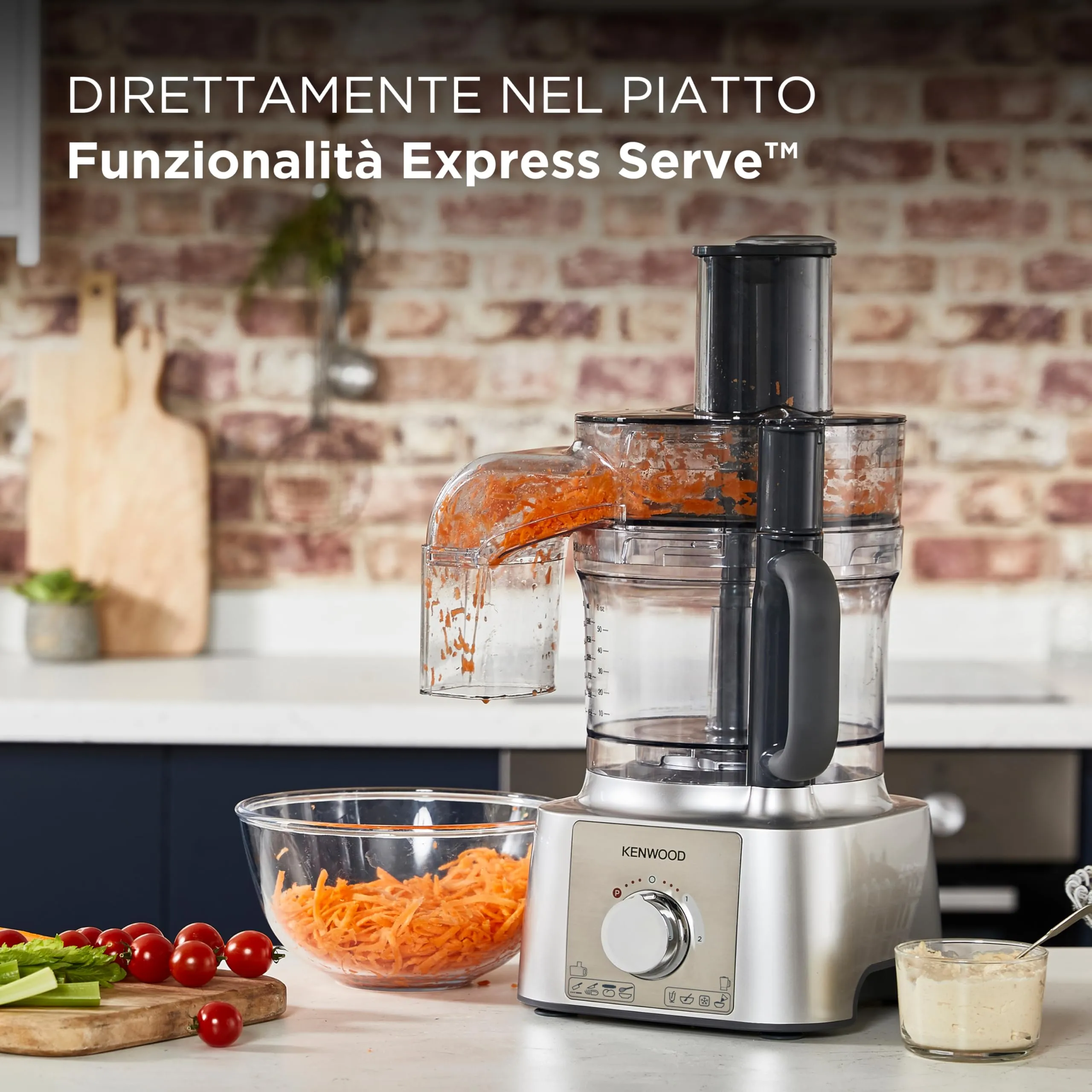 Kenwood MultiPro Express FDP65.590SI Robot da Cucina, 1000 W, Ciotola 3 L, Argento - immagine 2