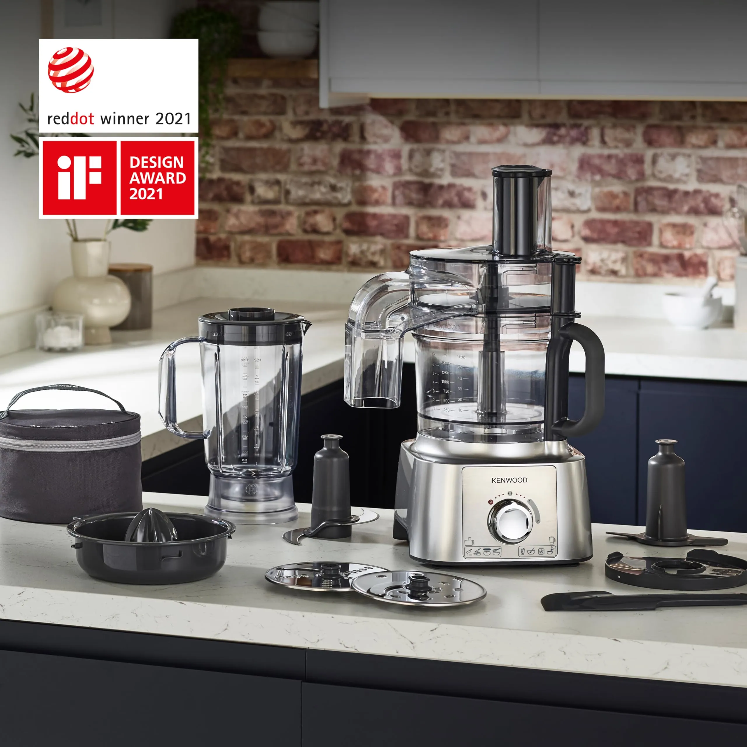 Kenwood MultiPro Express FDP65.590SI Robot da Cucina, 1000 W, Ciotola 3 L, Argento - immagine 8