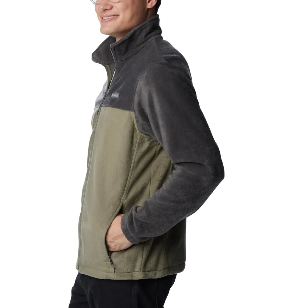Columbia Steens Mountain Full Zip 2.0 Men's Fleece Jacket, Shark/Stone Green, M - immagine 5