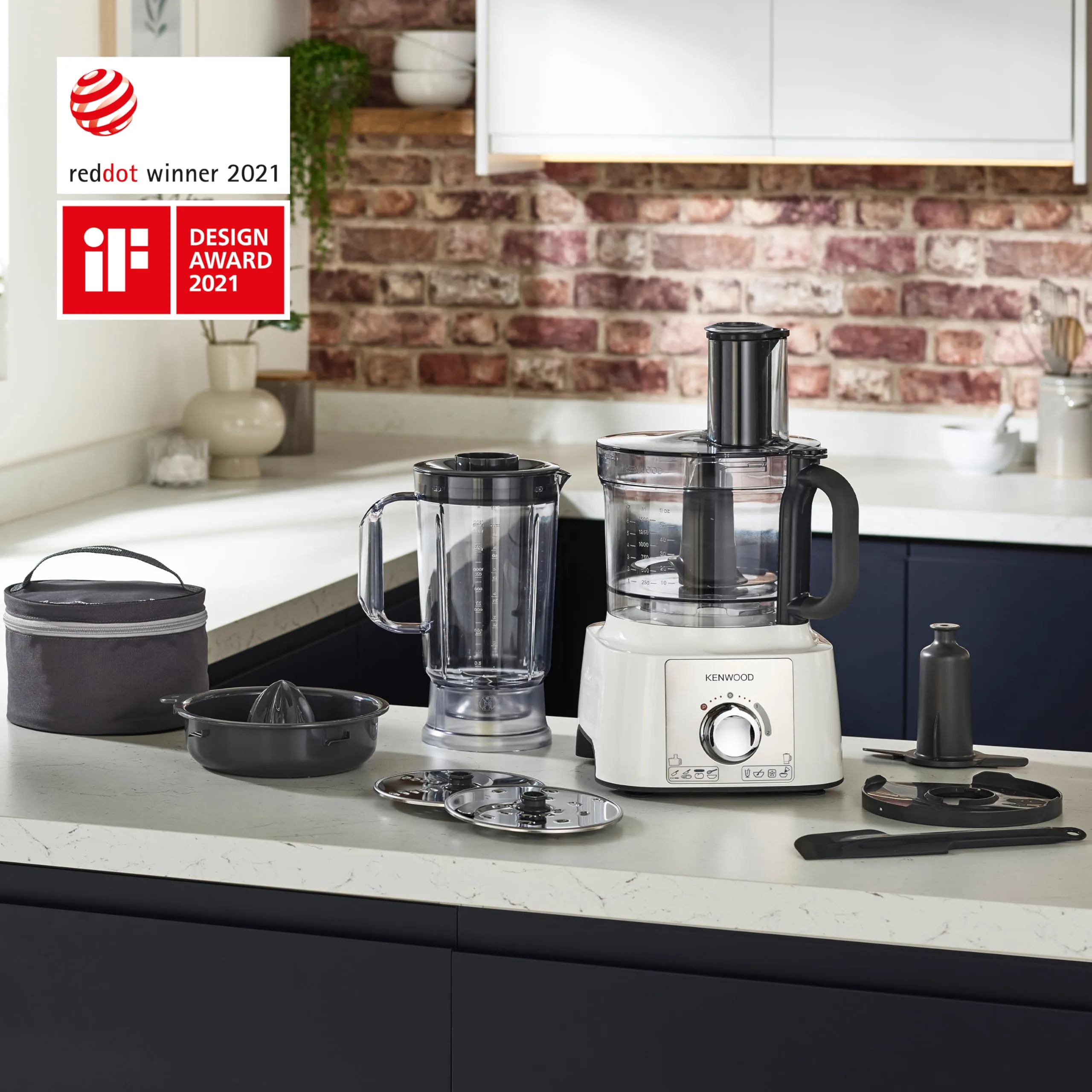 Kenwood MultiPro Express FDP65.450WH Robot da Cucina, 1000 W, Ciotola 3 L, Bianco - immagine 9