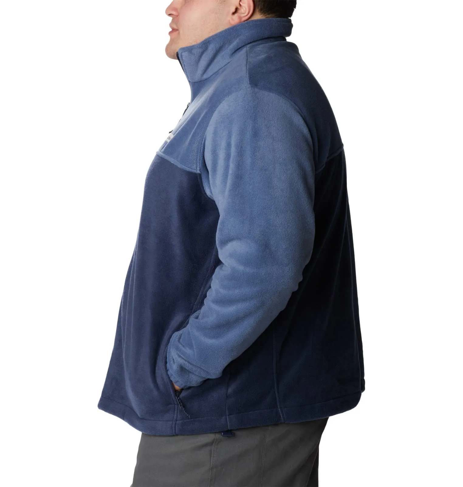 Columbia Steens Mountain Full Zip 2.0 Men's Fleece Jacket, Dark Mountain/Collegiate Navy, 2X Alto - immagine 9