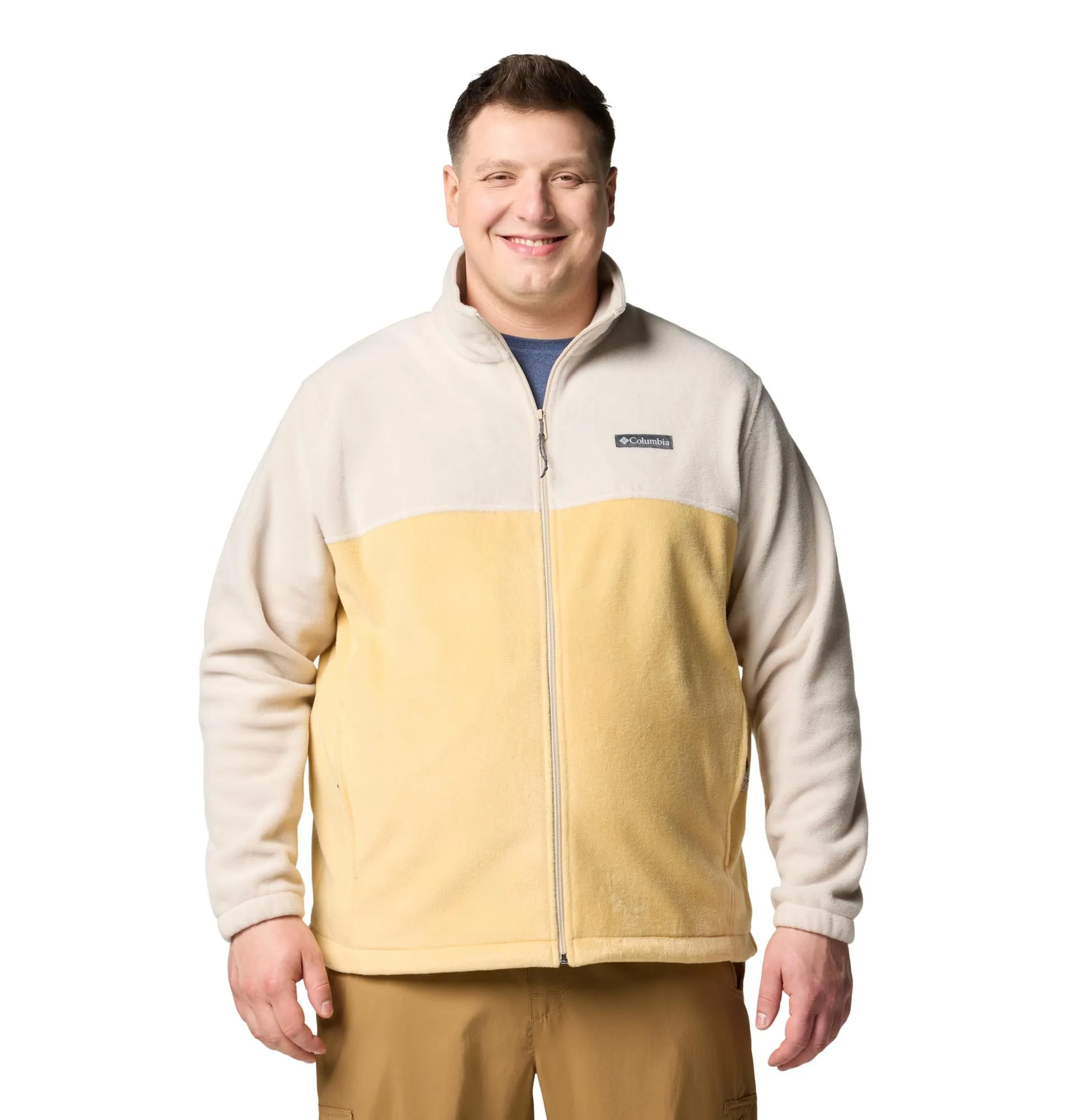 Columbia Steens Mountain Full Zip 2.0 Men's Fleece Jacket - Dark Stone/Sand Dune, XXL - immagine 5