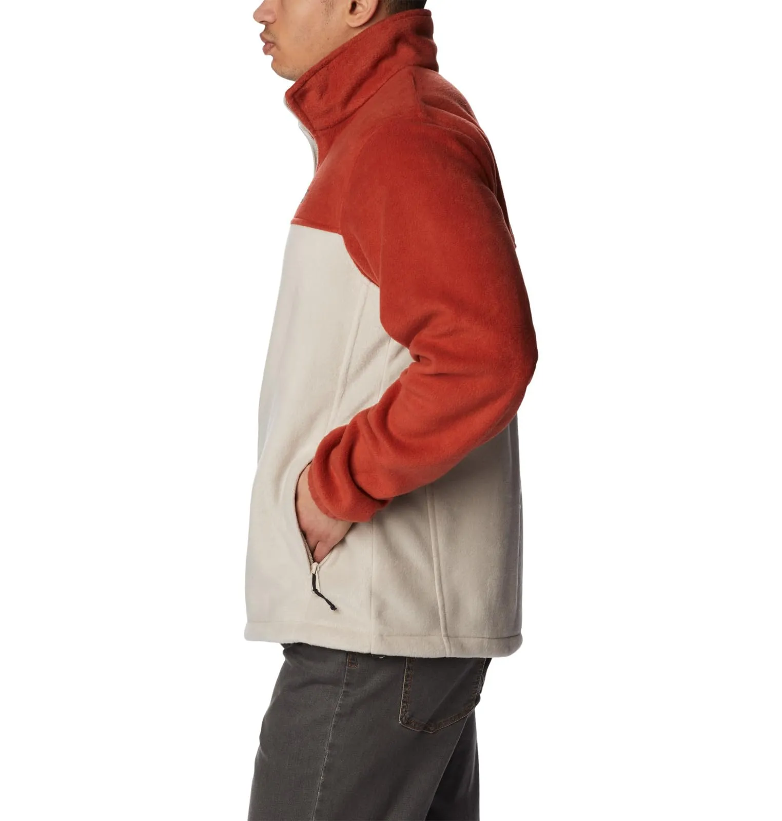 Columbia Steens Mountain Full Zip 2.0 Men's Fleece Jacket, Warp Red/Dark Stone, 1X - immagine 3